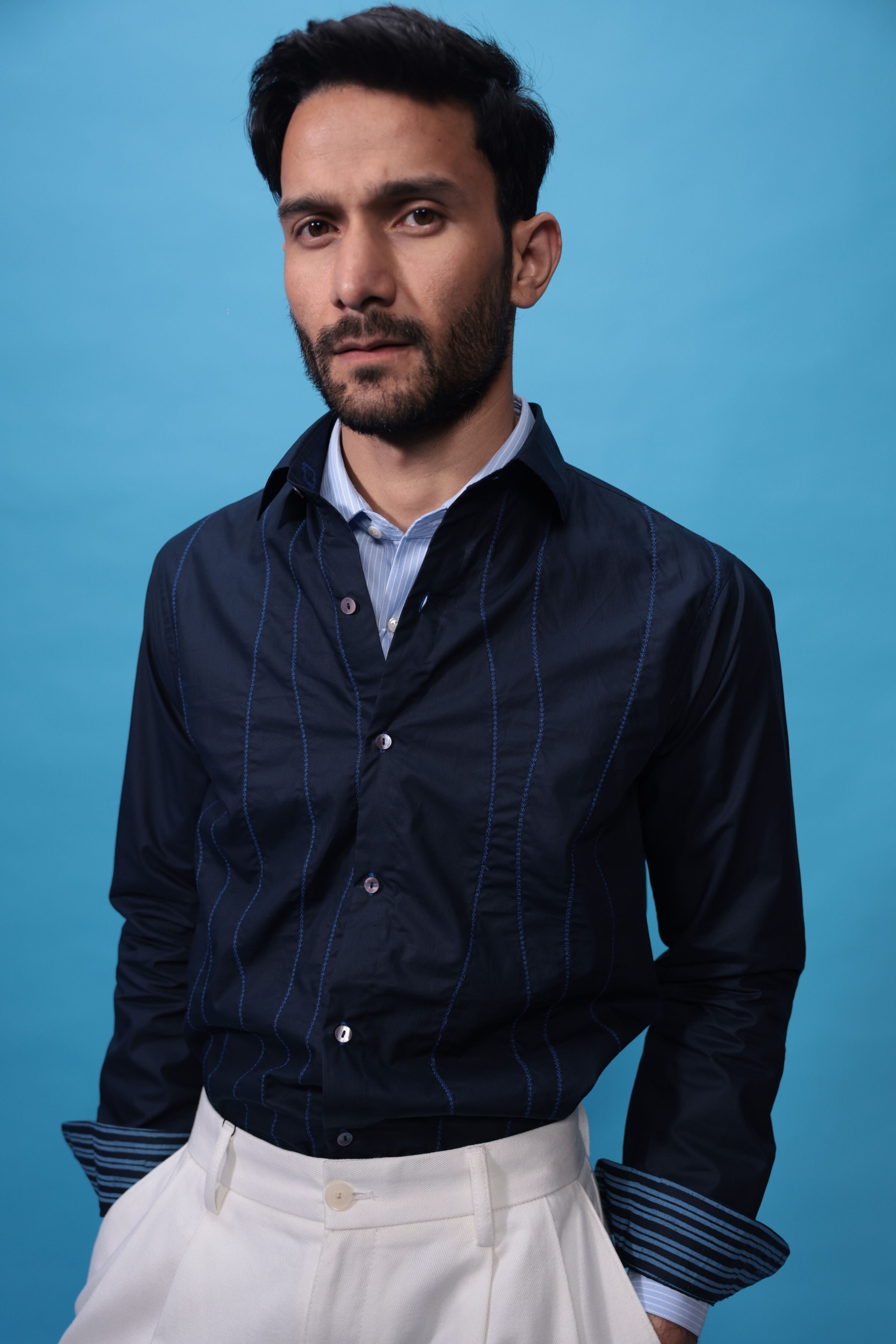 Cobalt Swirl Shirt