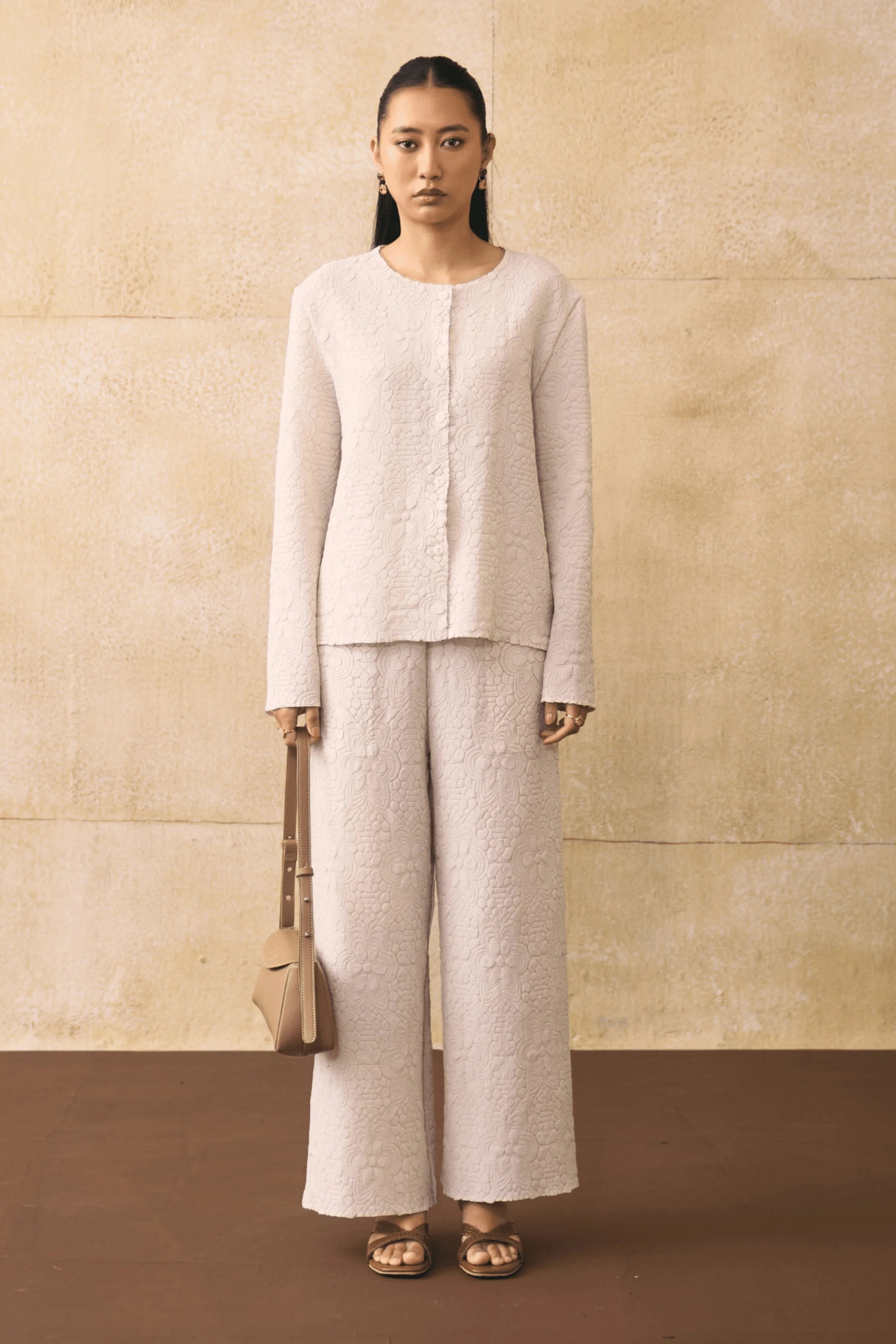Ivory Ganni Co-Ord Set