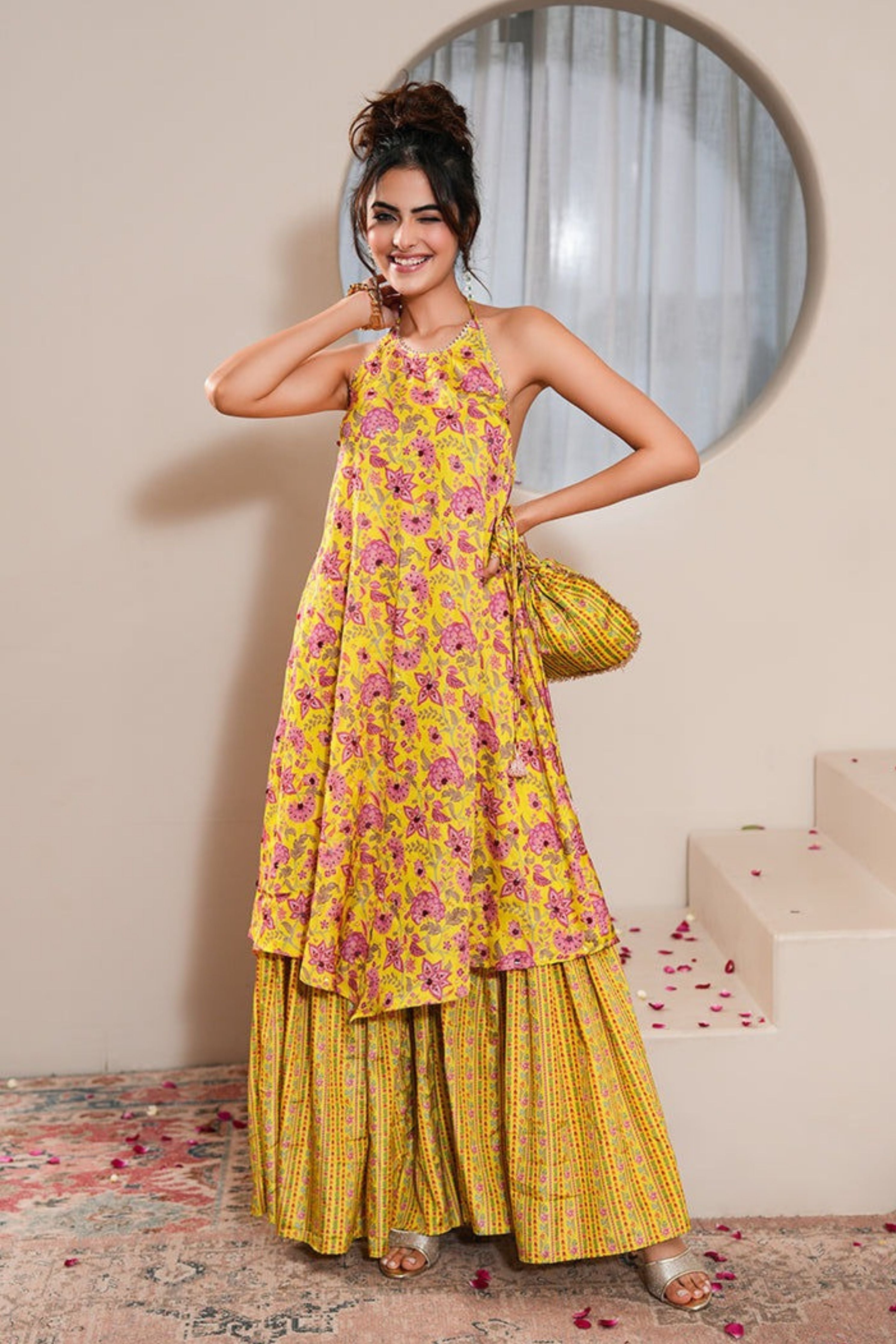 Jasmine Pearl Gharara Set