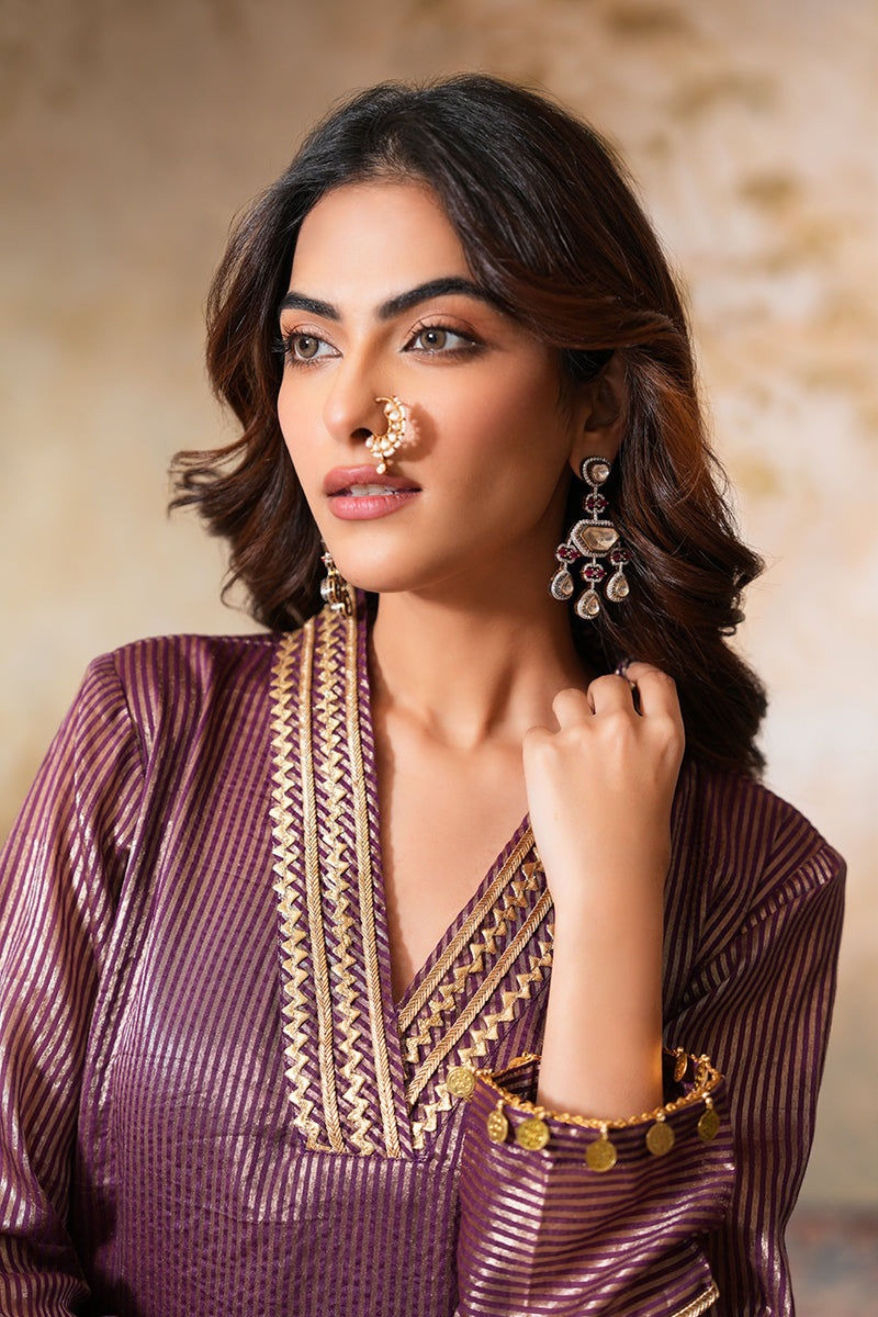 Gauhar Gota Kurta Set With Dupatta