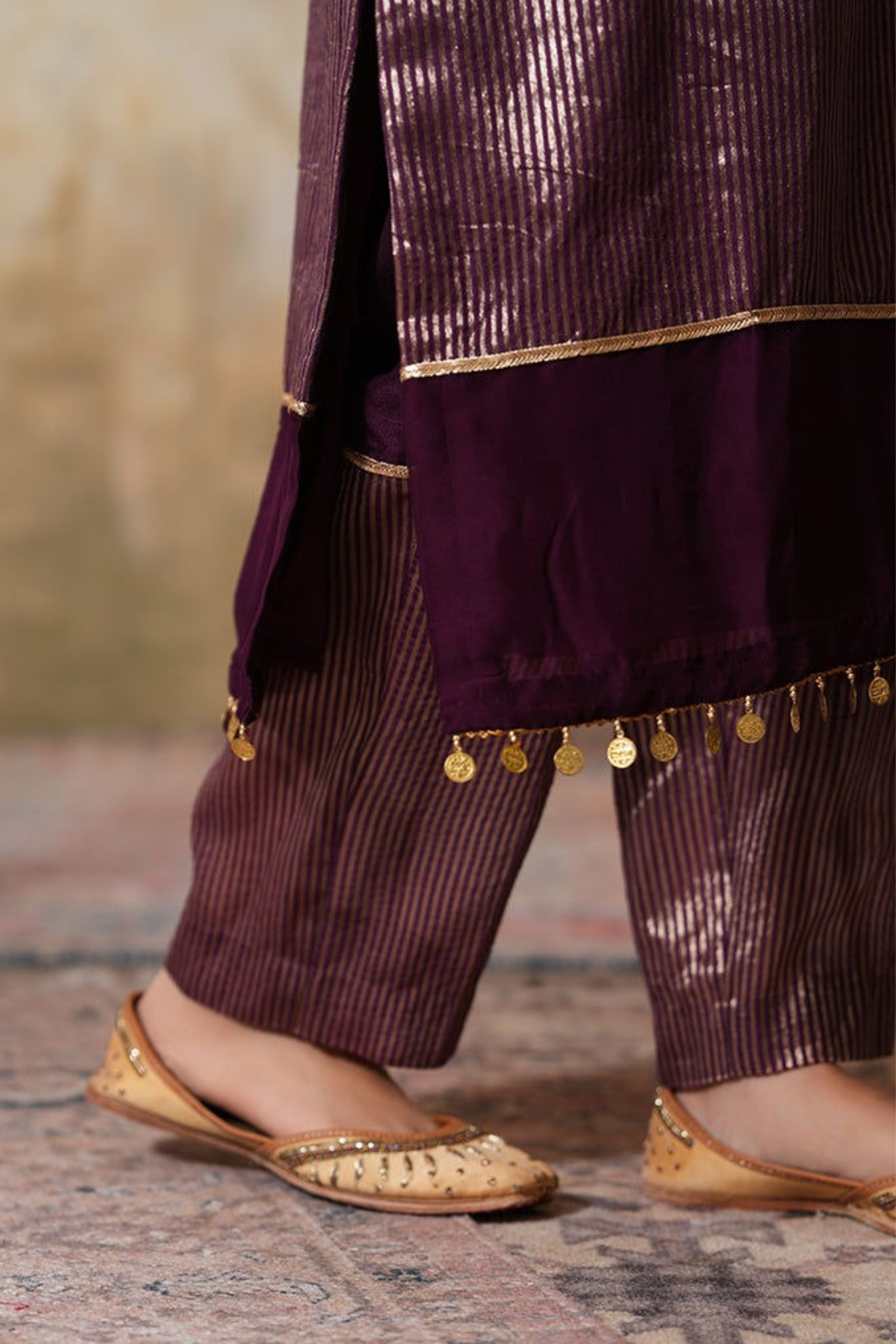 Gauhar Gota Kurta Set With Dupatta