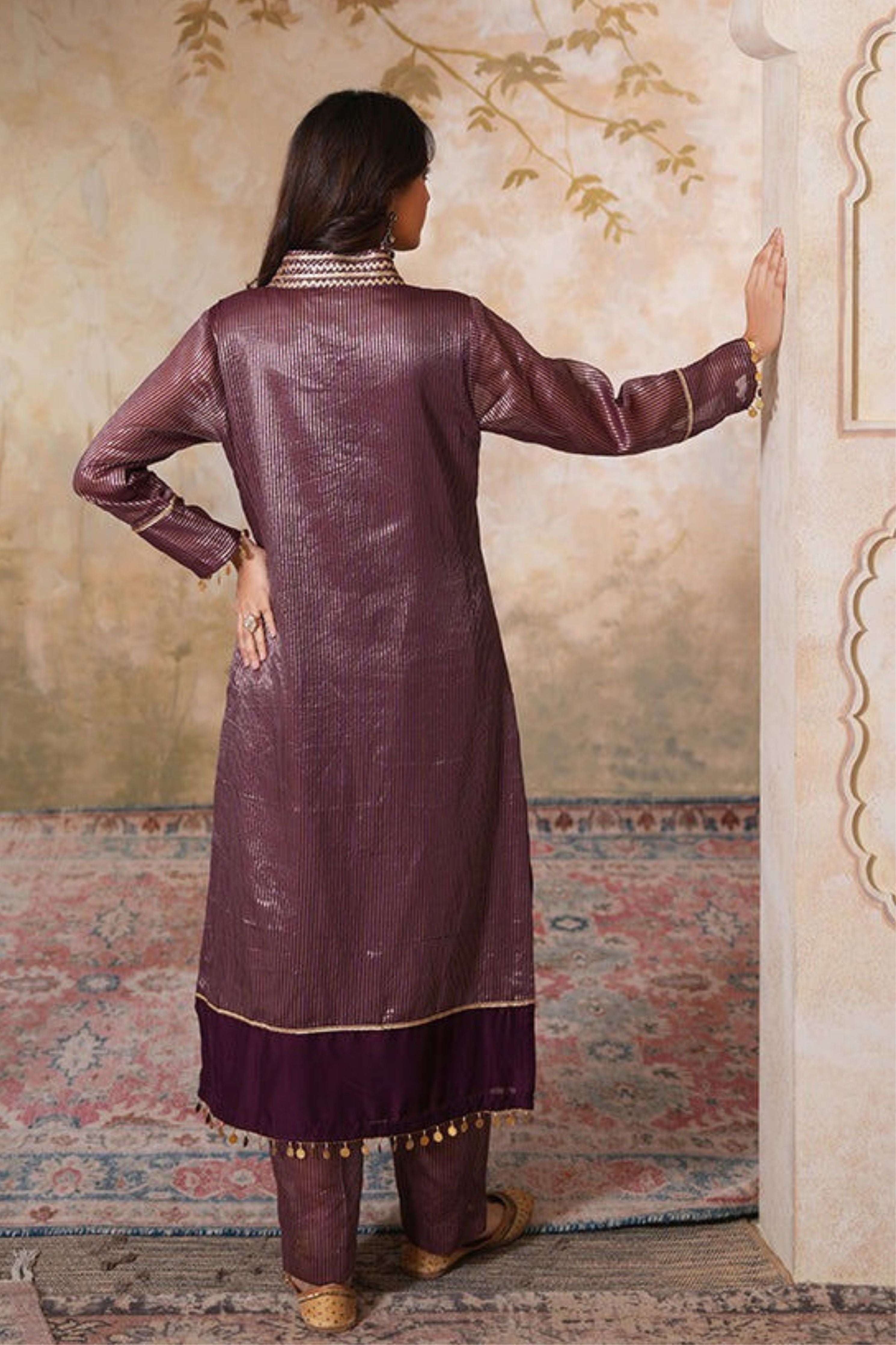 Gauhar Gota Kurta Set With Dupatta