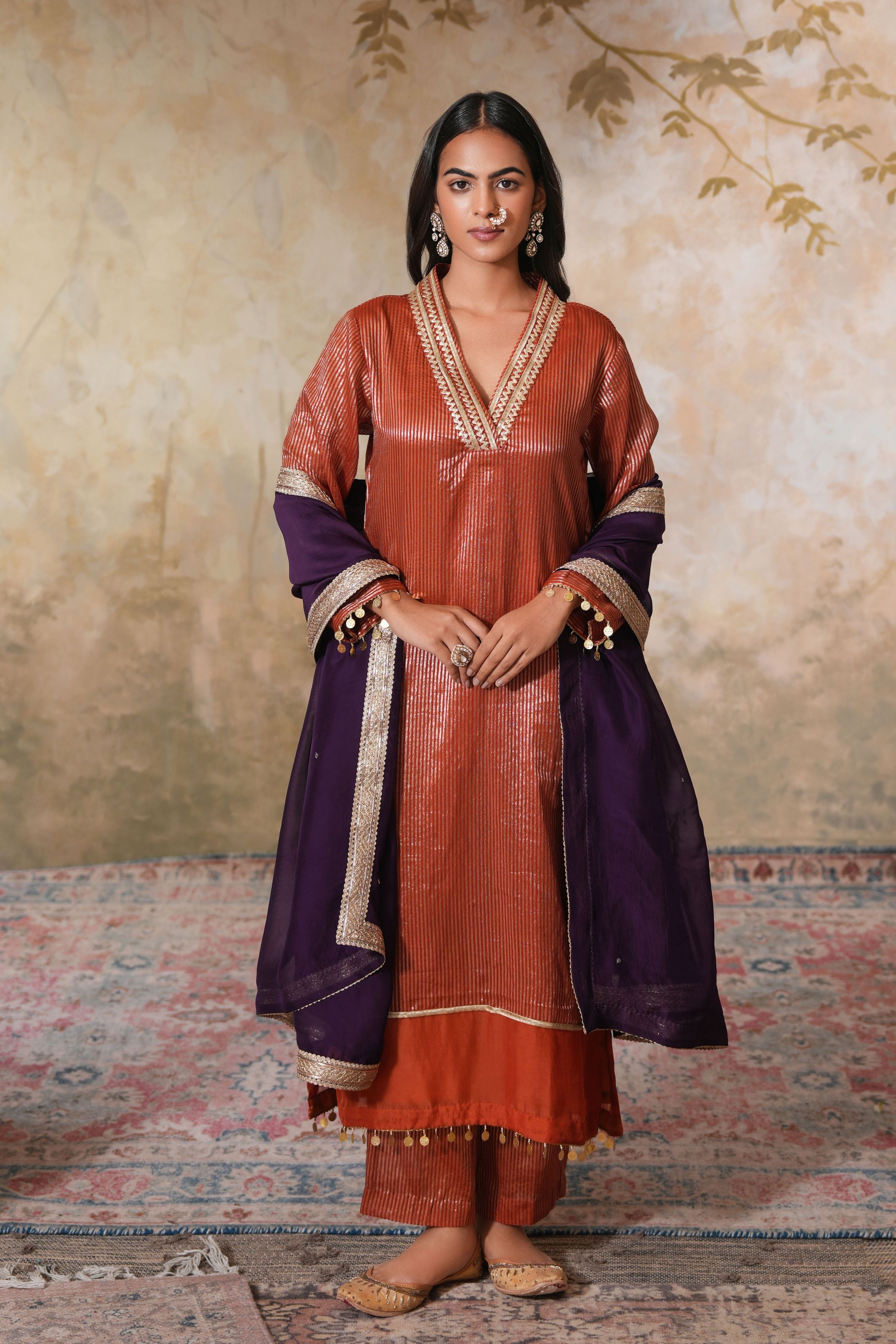 Zangi Gota Kurta Set With Dupatta