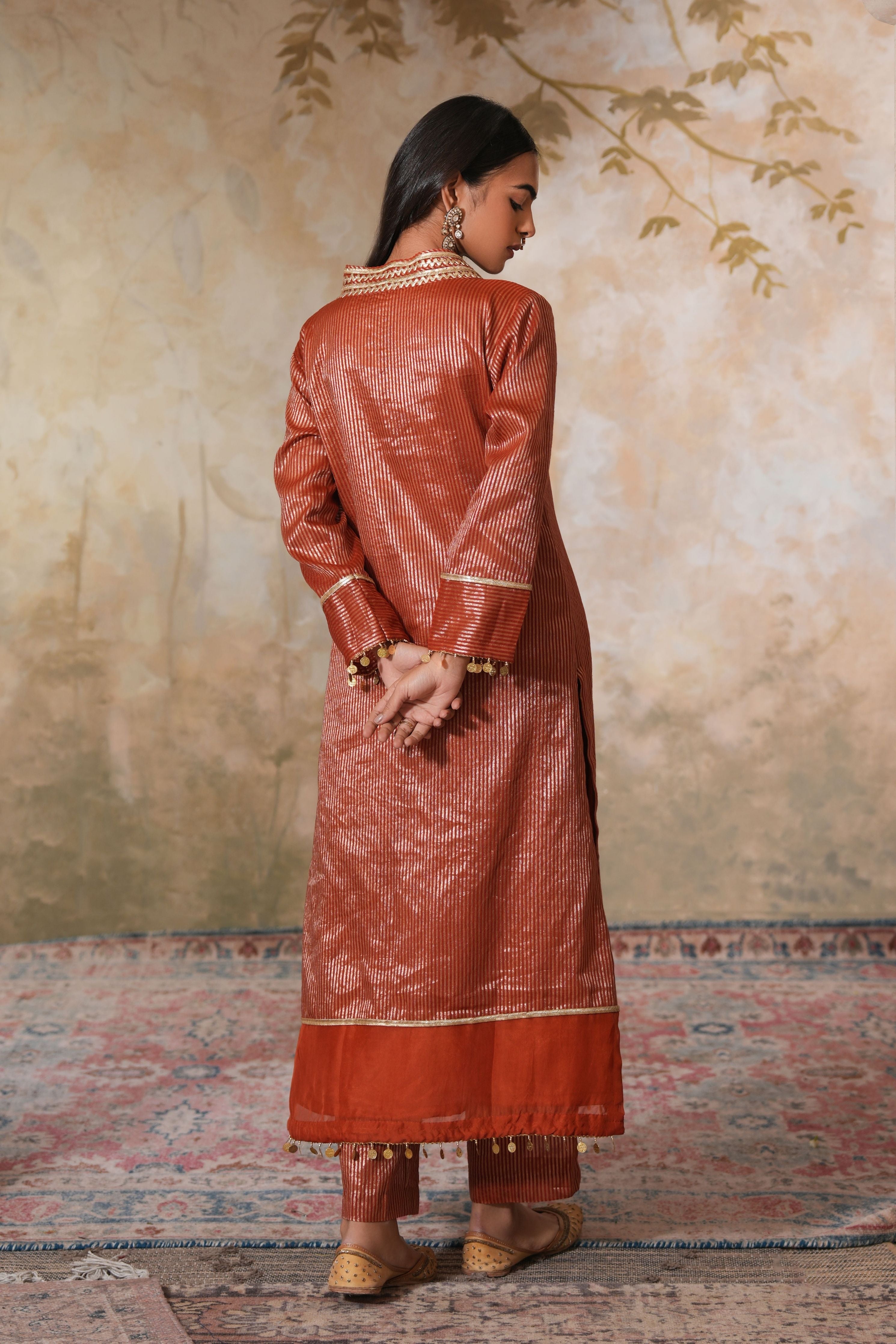 Zangi Gota Kurta Set With Dupatta