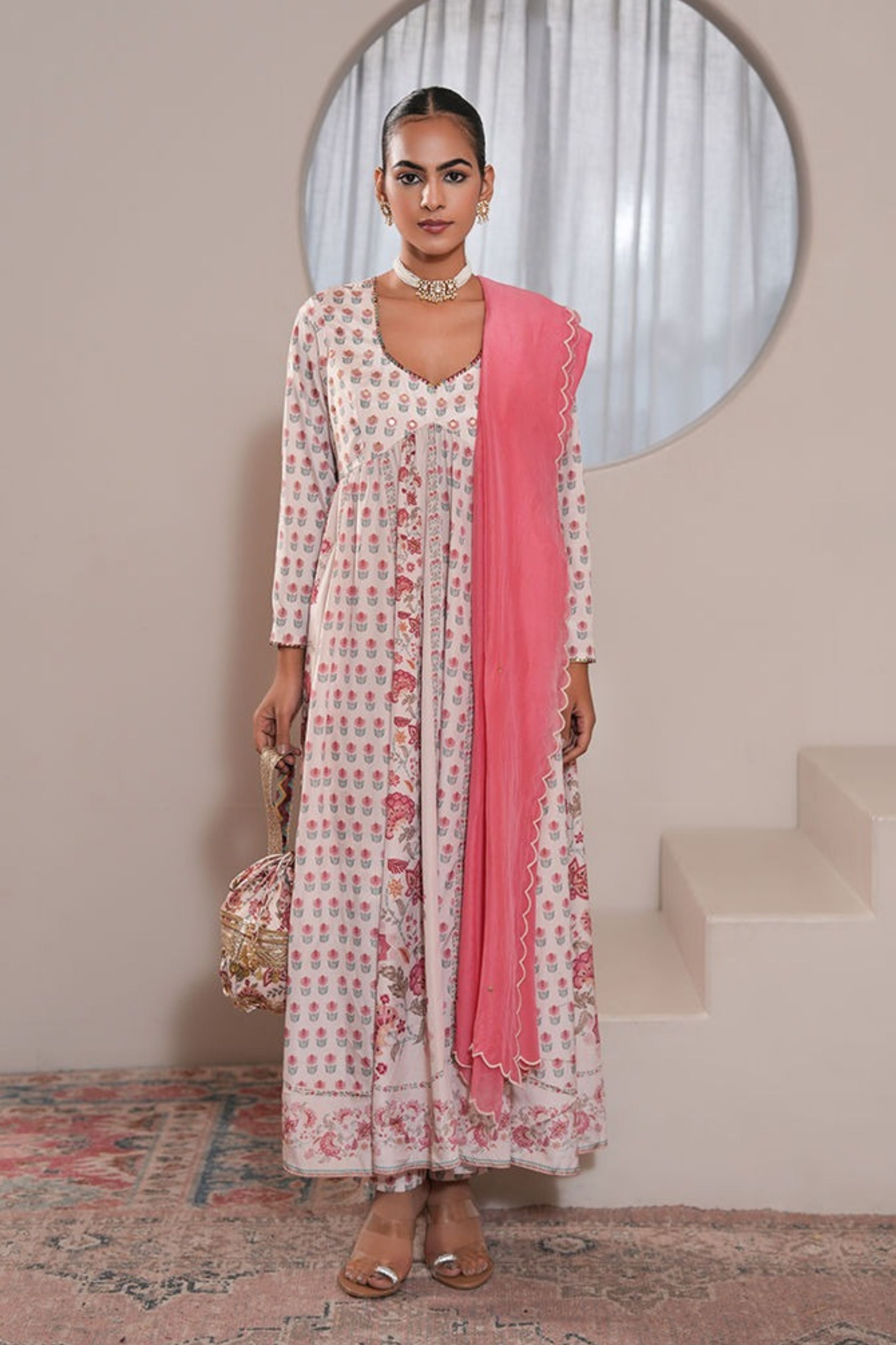 Aaliyah Mehrunissa Anarkali Set With Dupatta