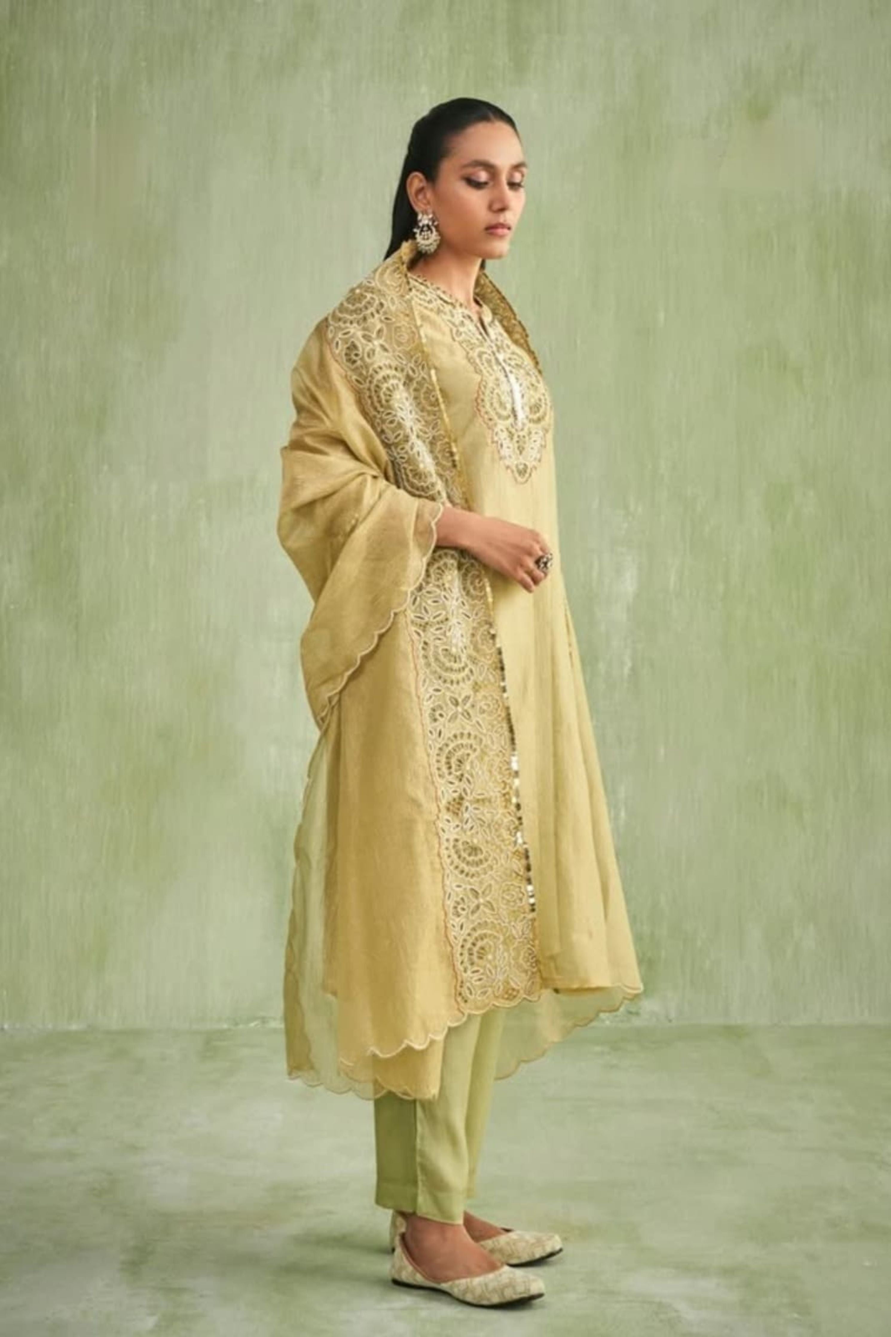 Green Crush Kurta Set