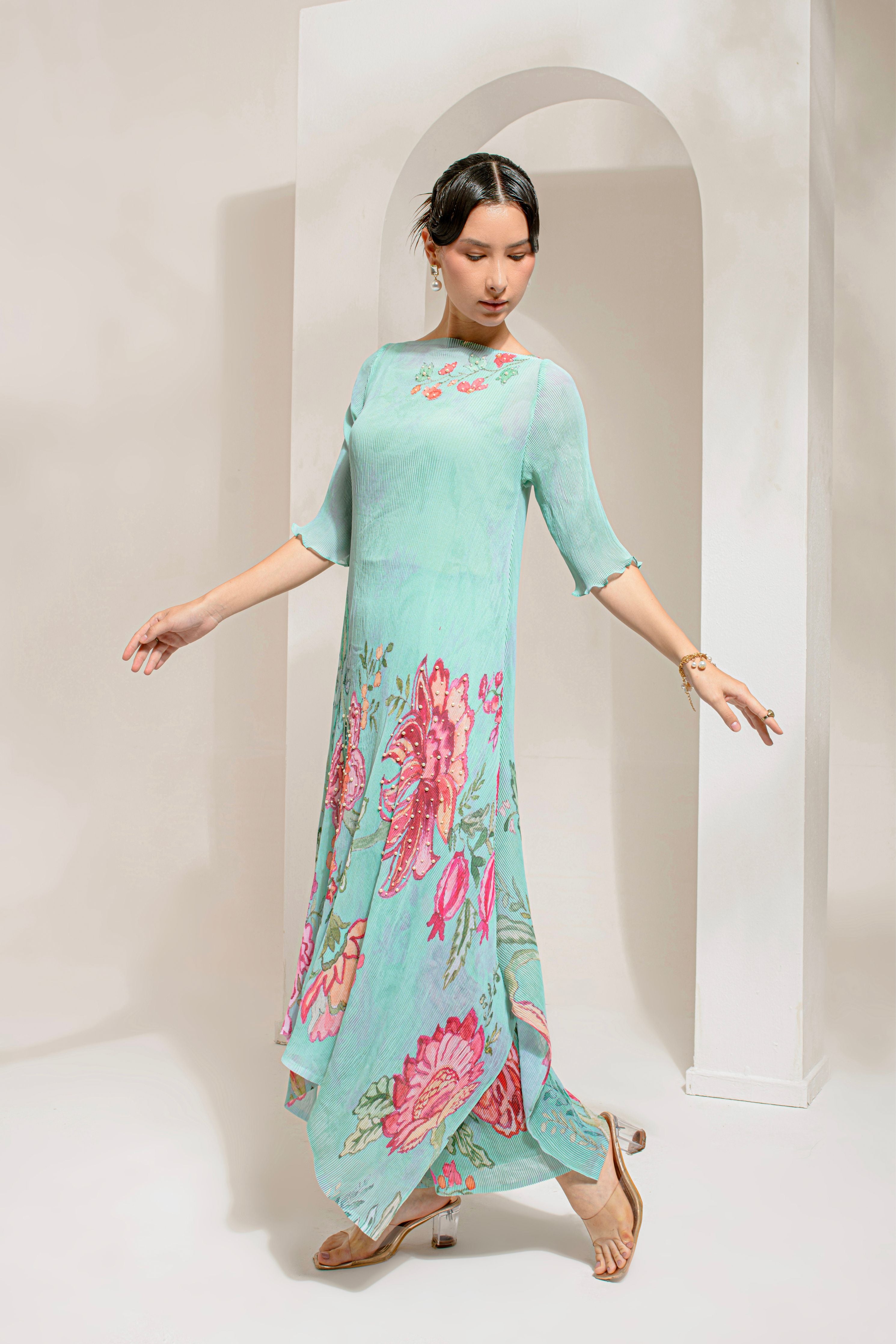 Green Hp Kurta Set