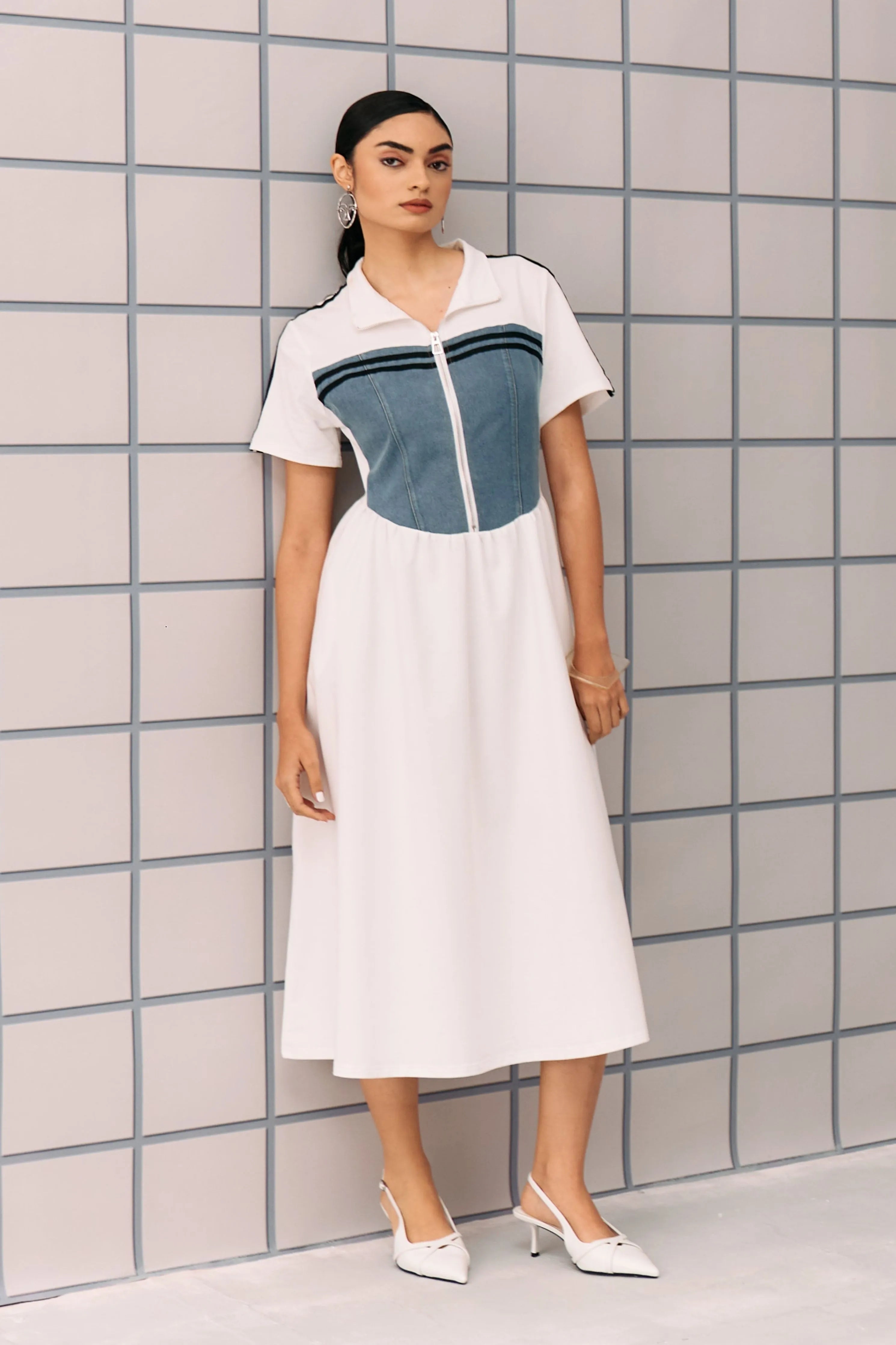 White Denim Hibo Dress