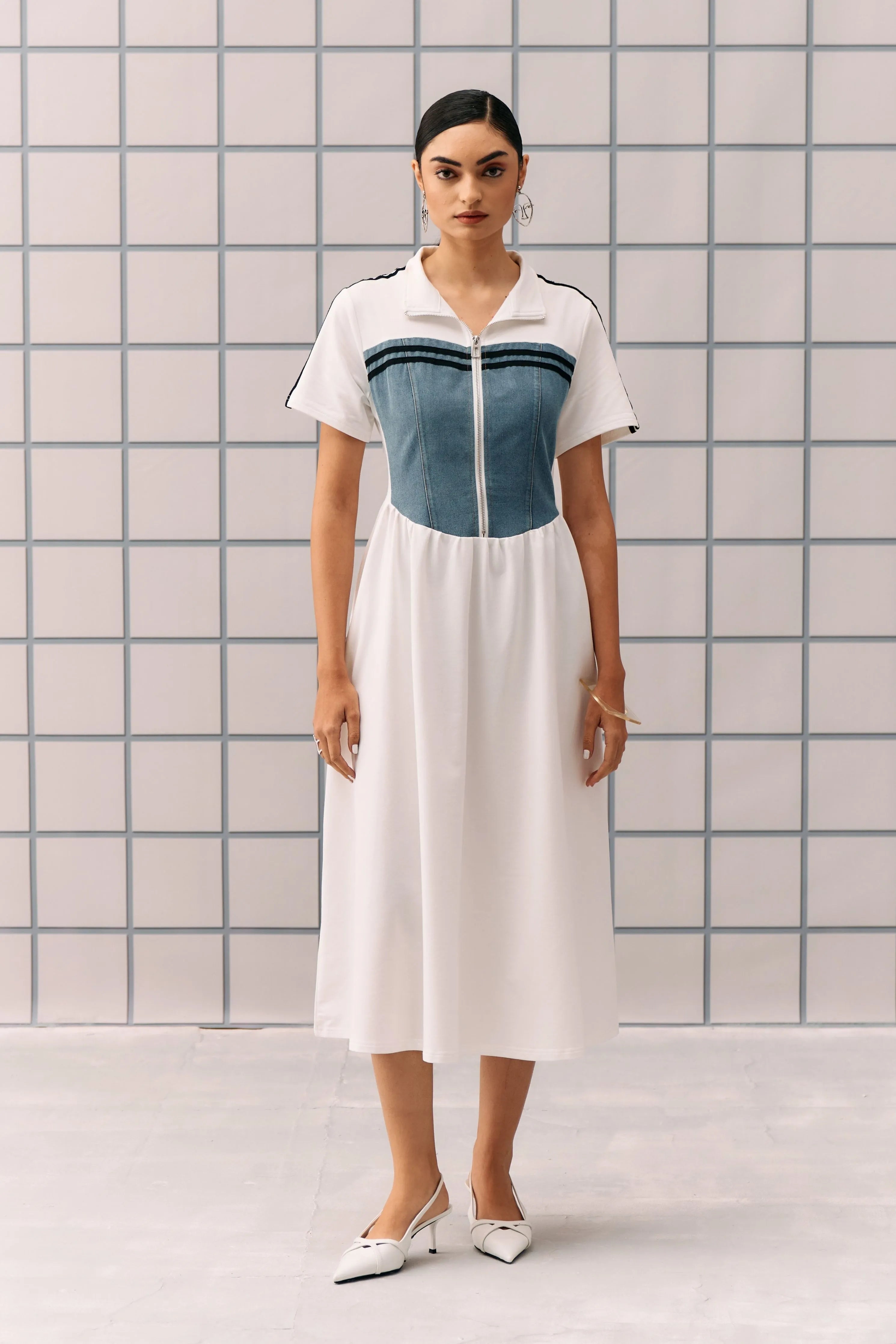 White Denim Hibo Dress
