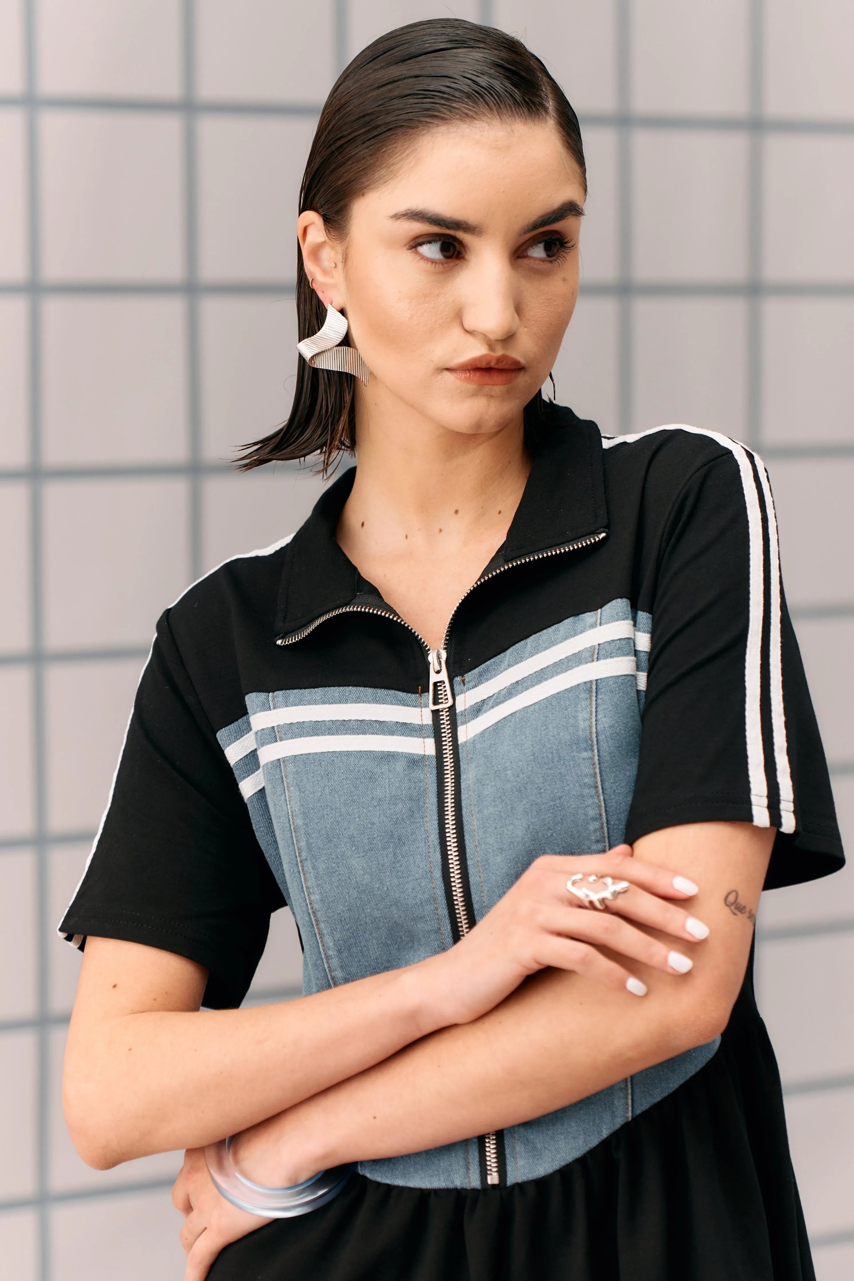 Black Denim Hibo Dress