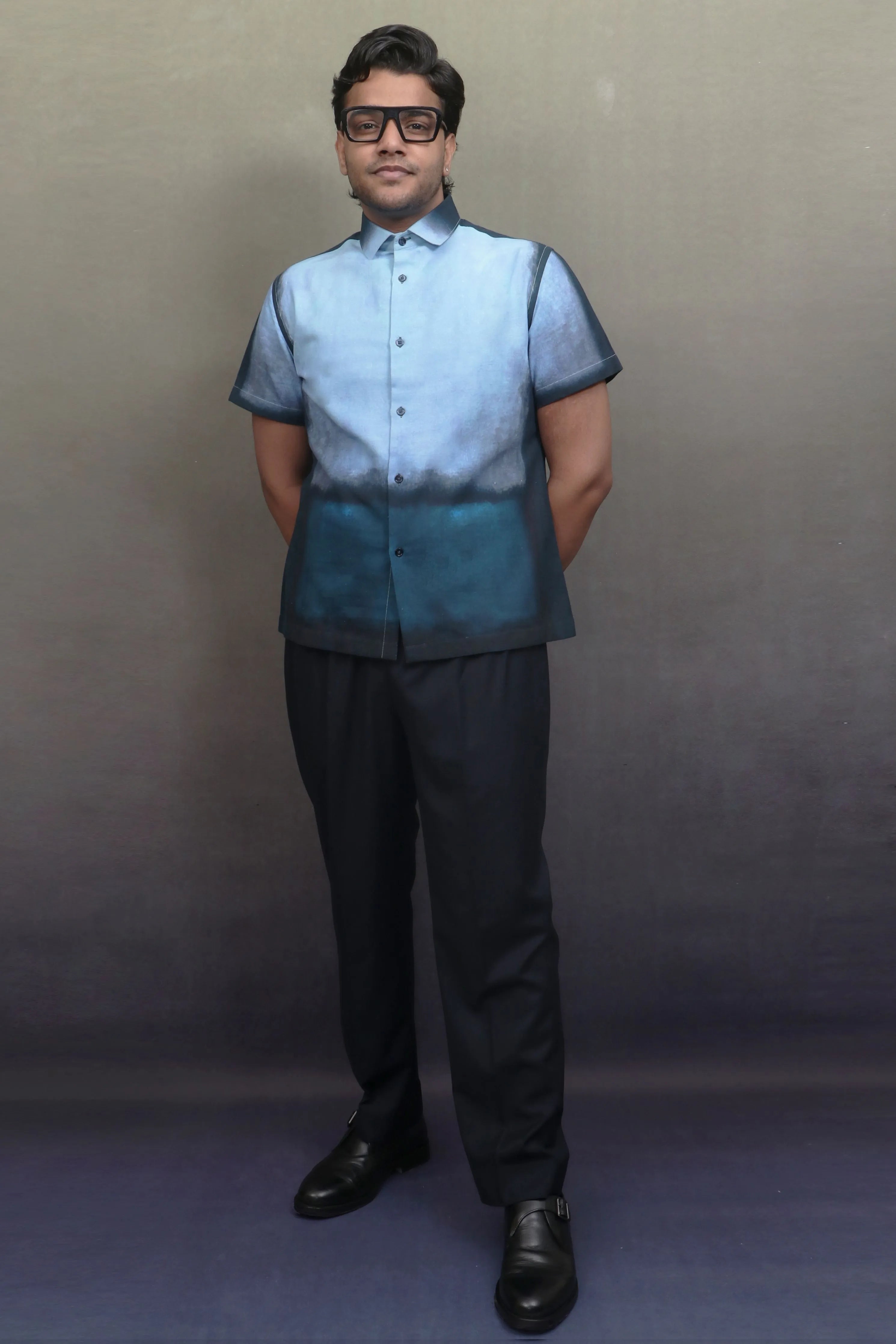 Blue Gradietn Shirt