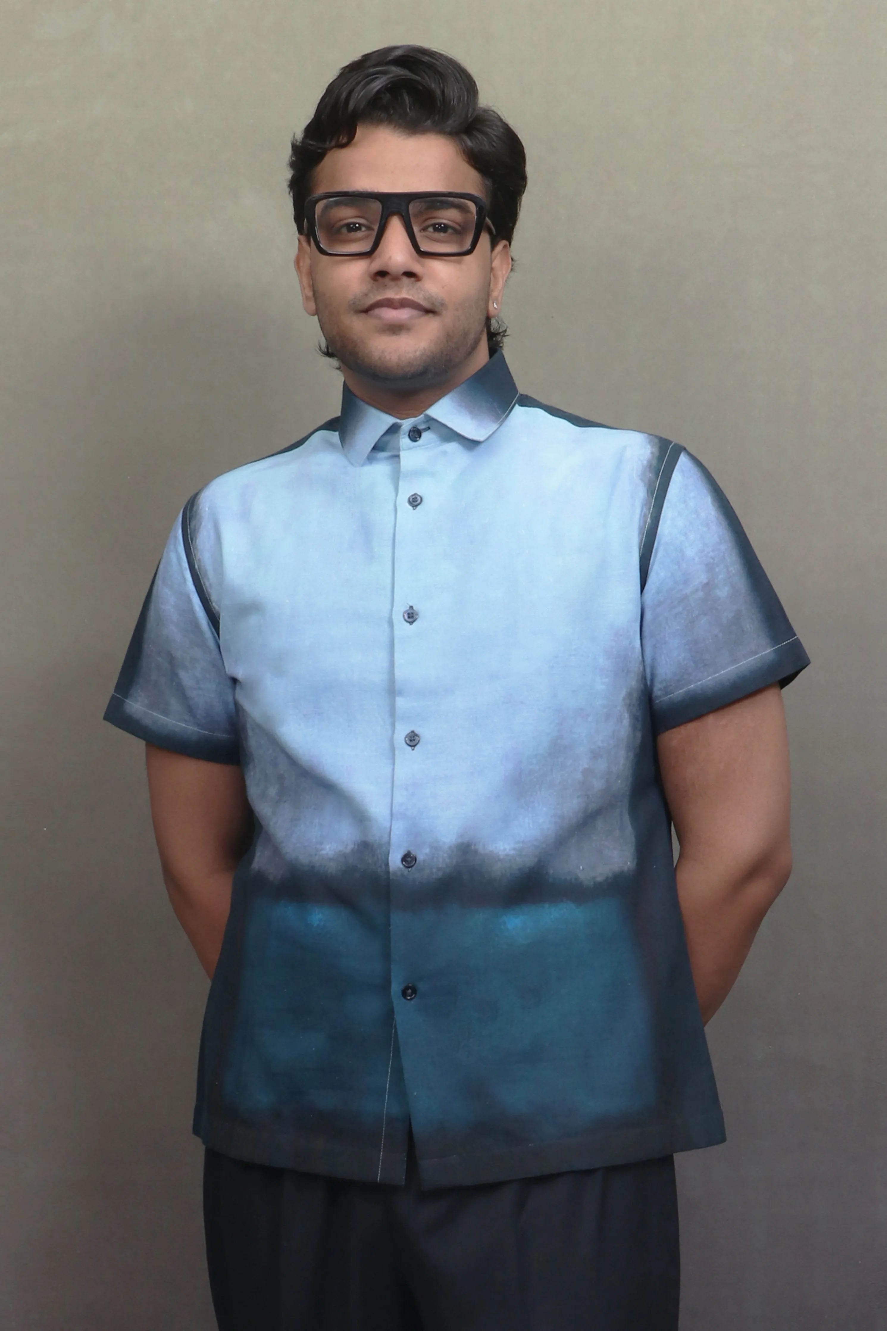 Blue Gradietn Shirt