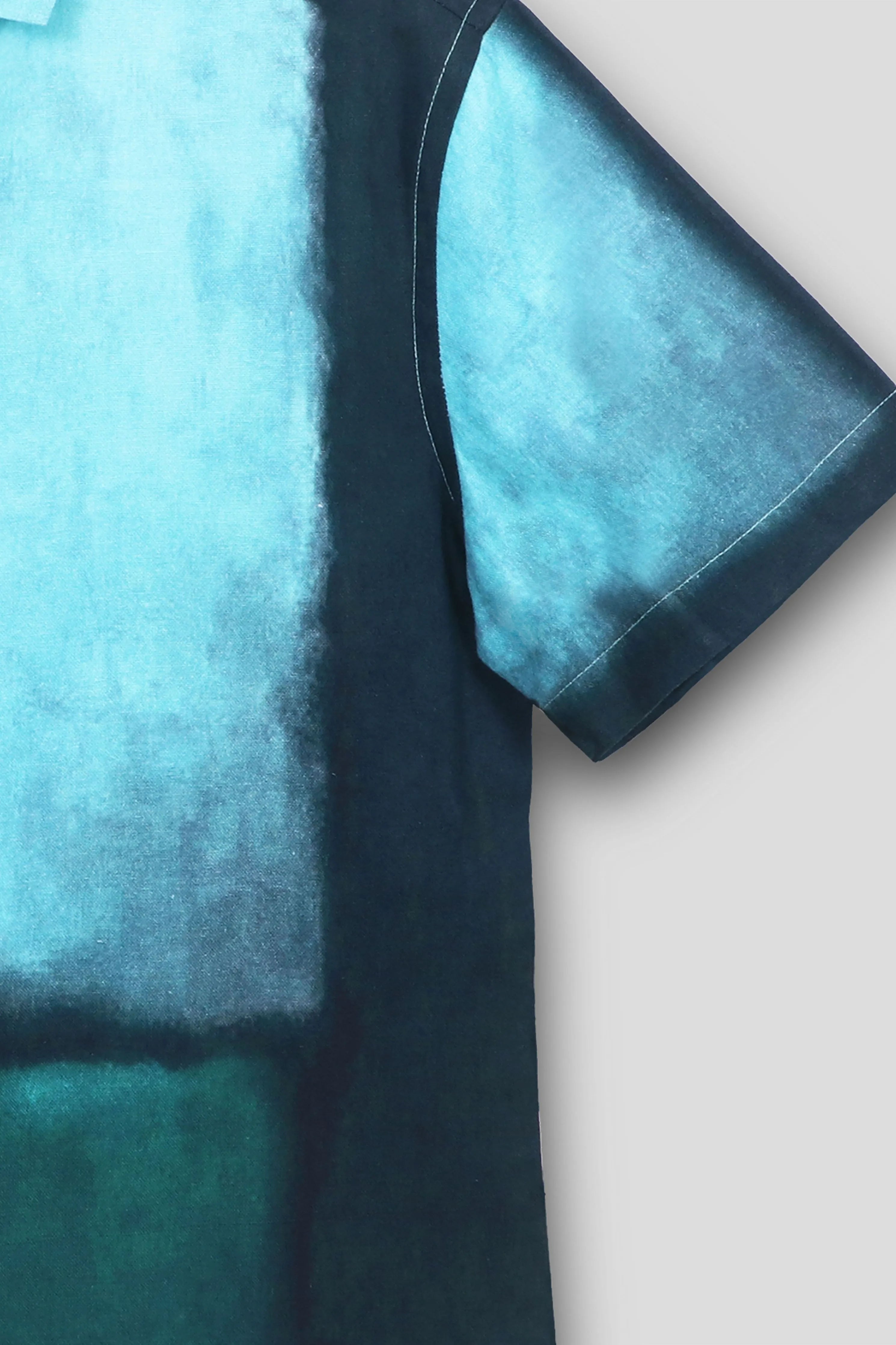 Forest Teal Green Gradient Shirt