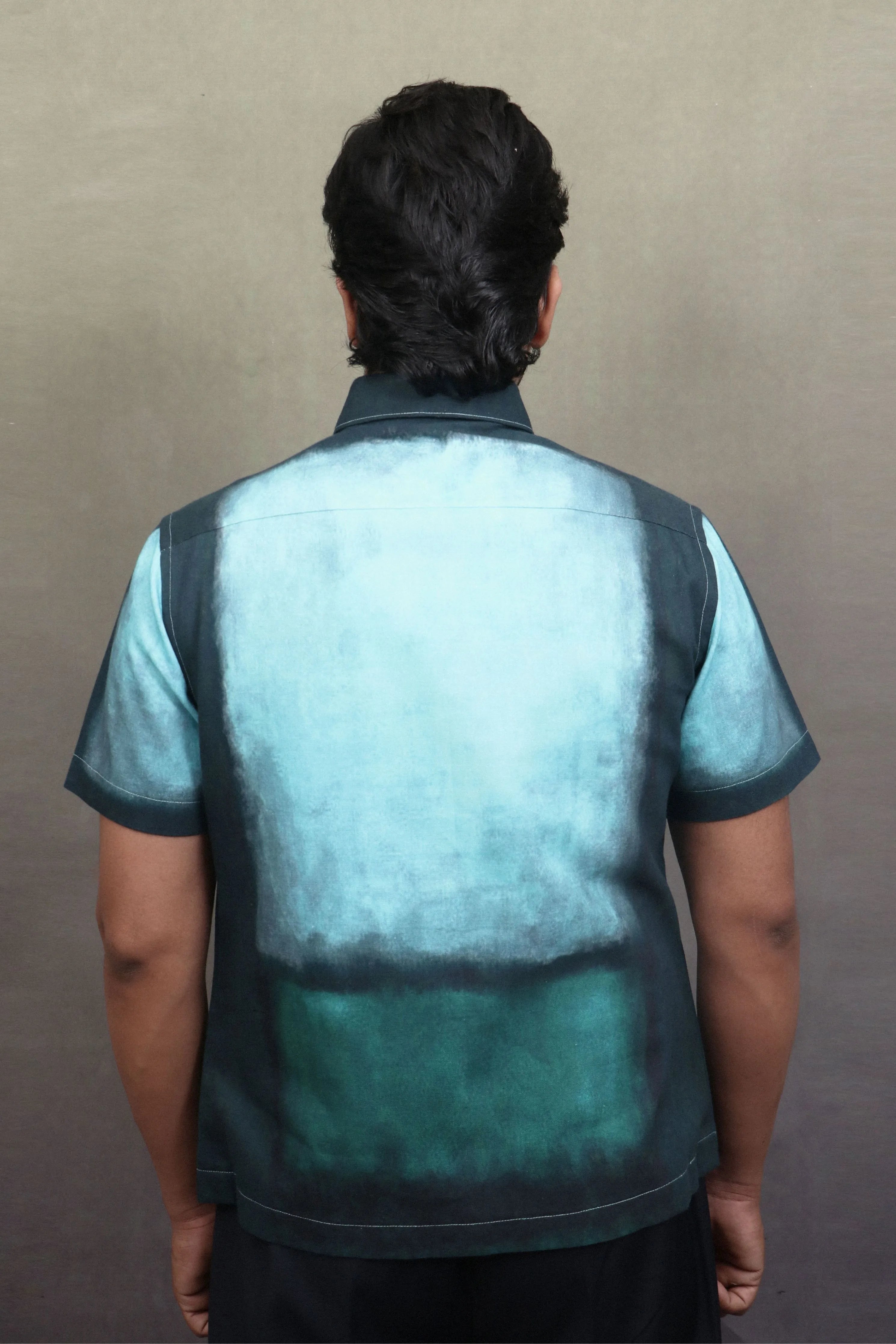 Forest Teal Green Gradient Shirt