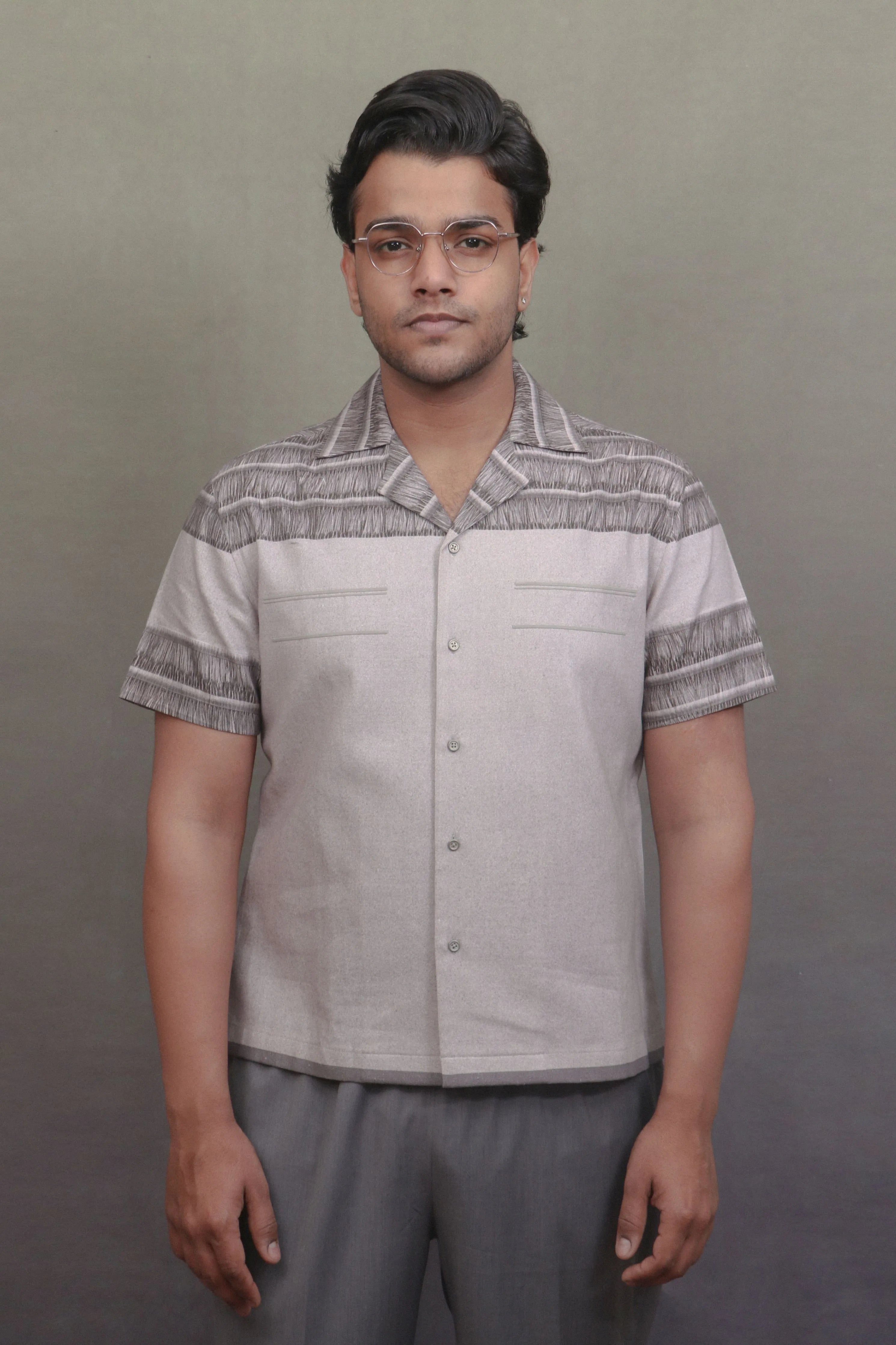 Assam Grey Khadi Shirt