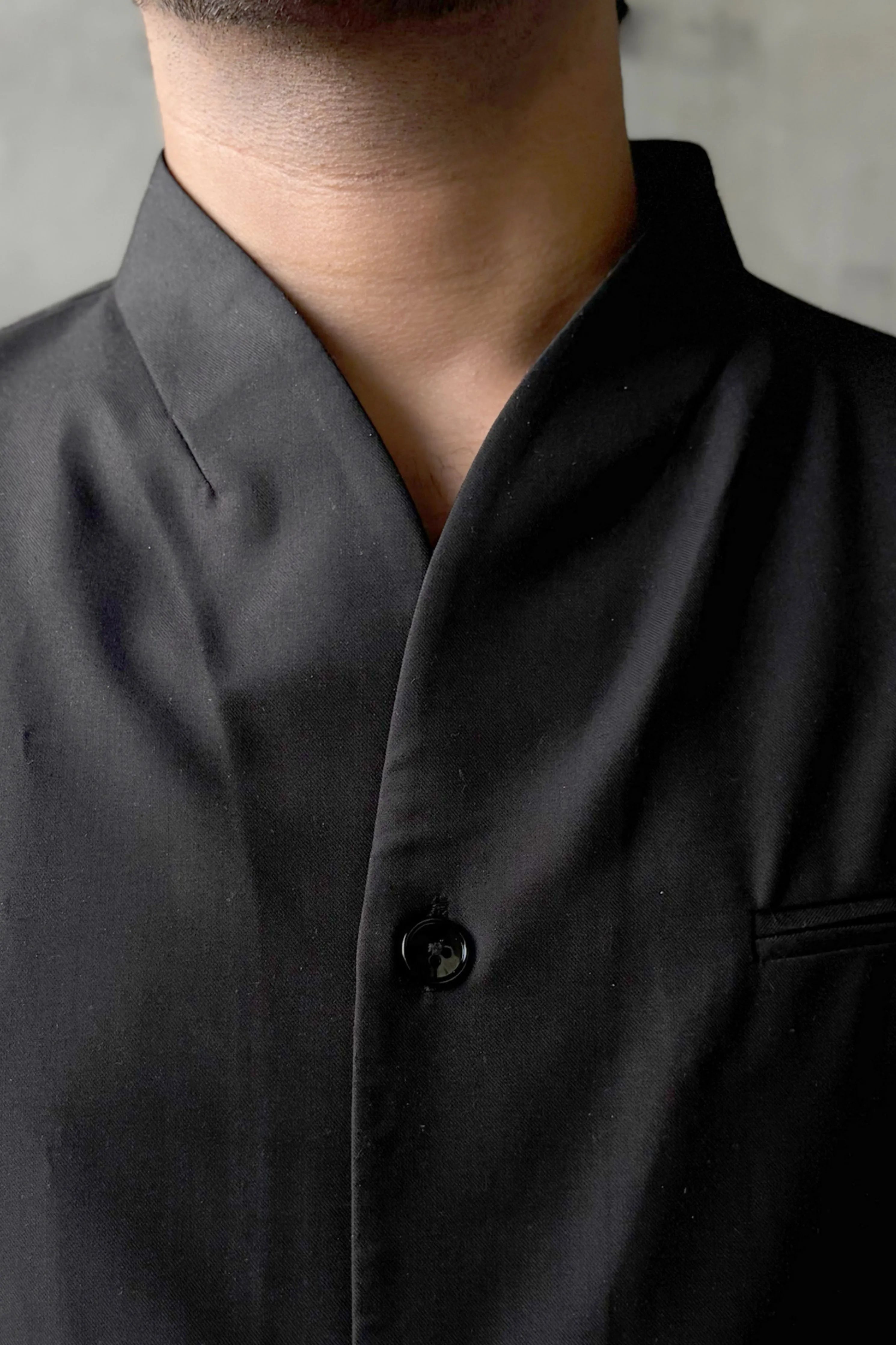 Shawl Collar Tailored Fit Shirt