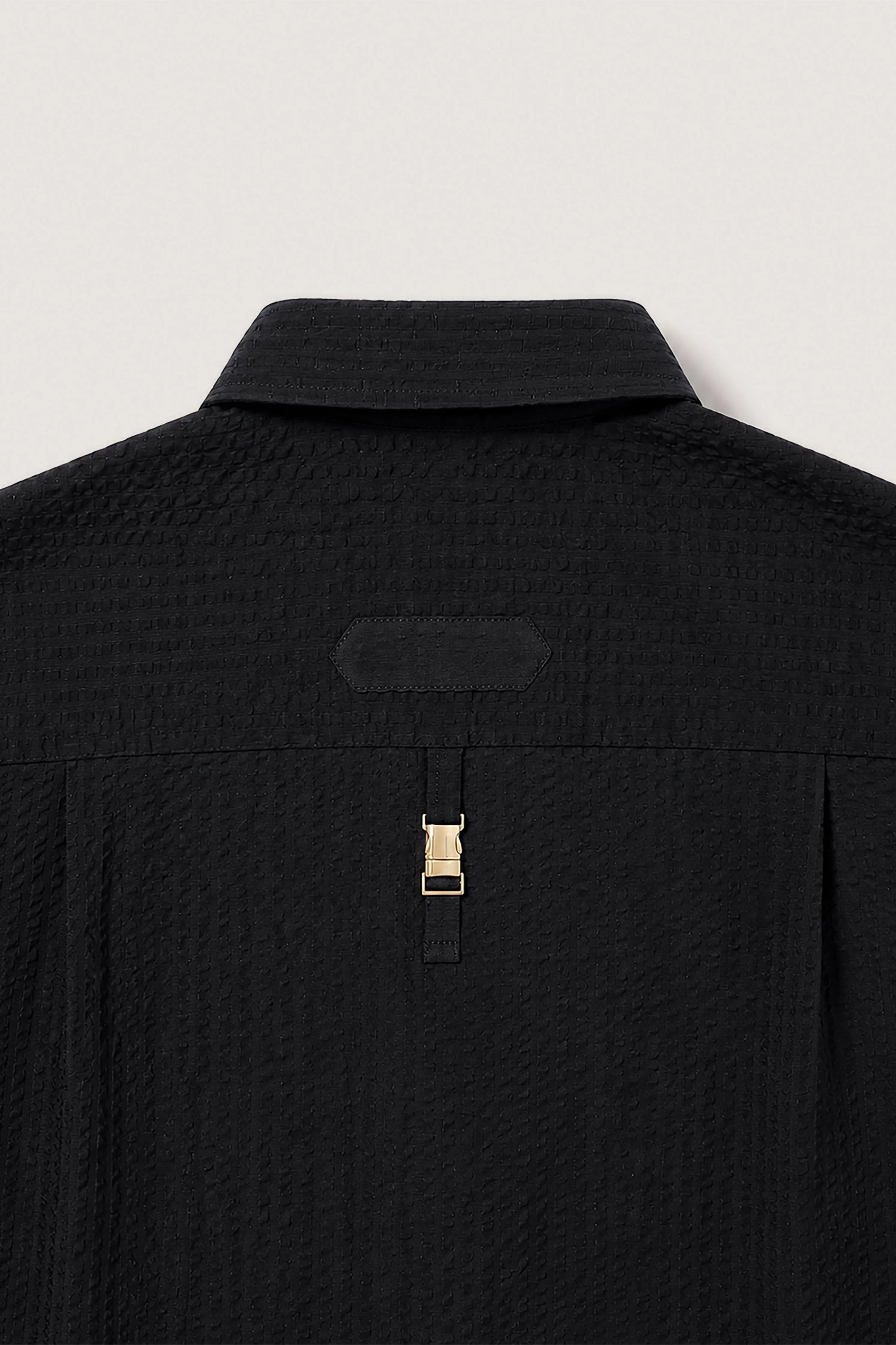 Classic Seersucker Shirt With Back Detail