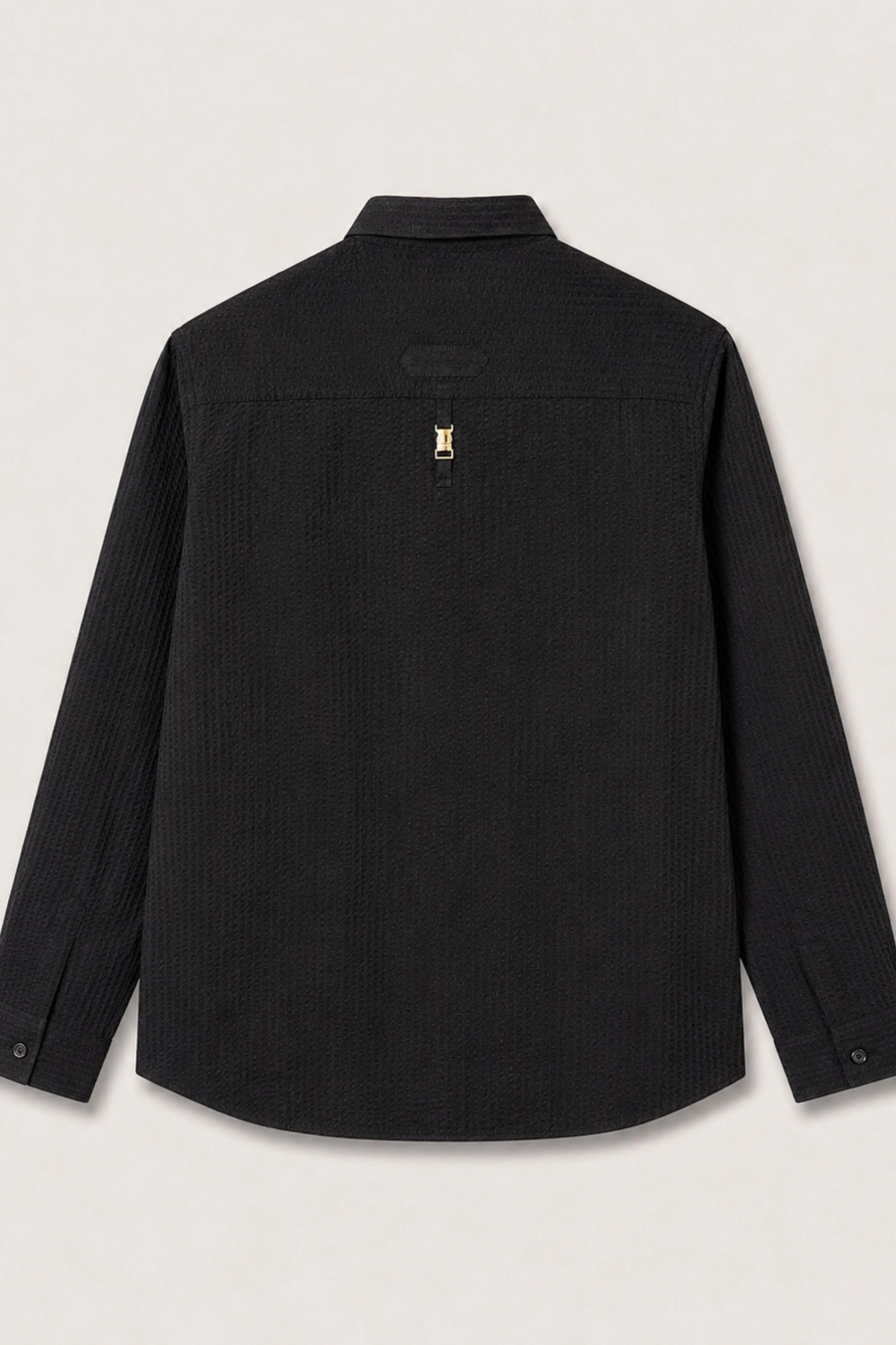 Classic Seersucker Shirt With Back Detail