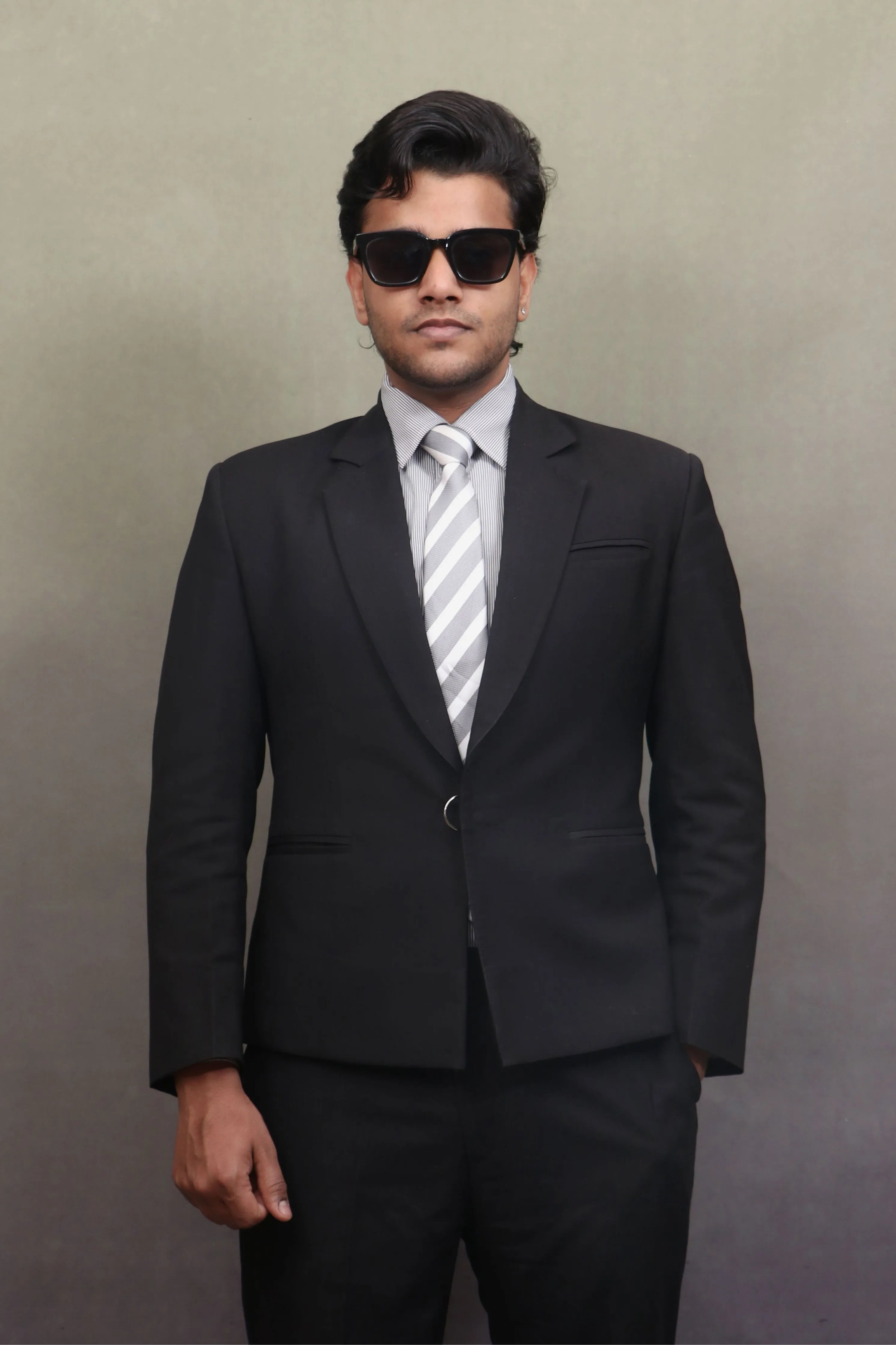 Single Breasted Grey Suit