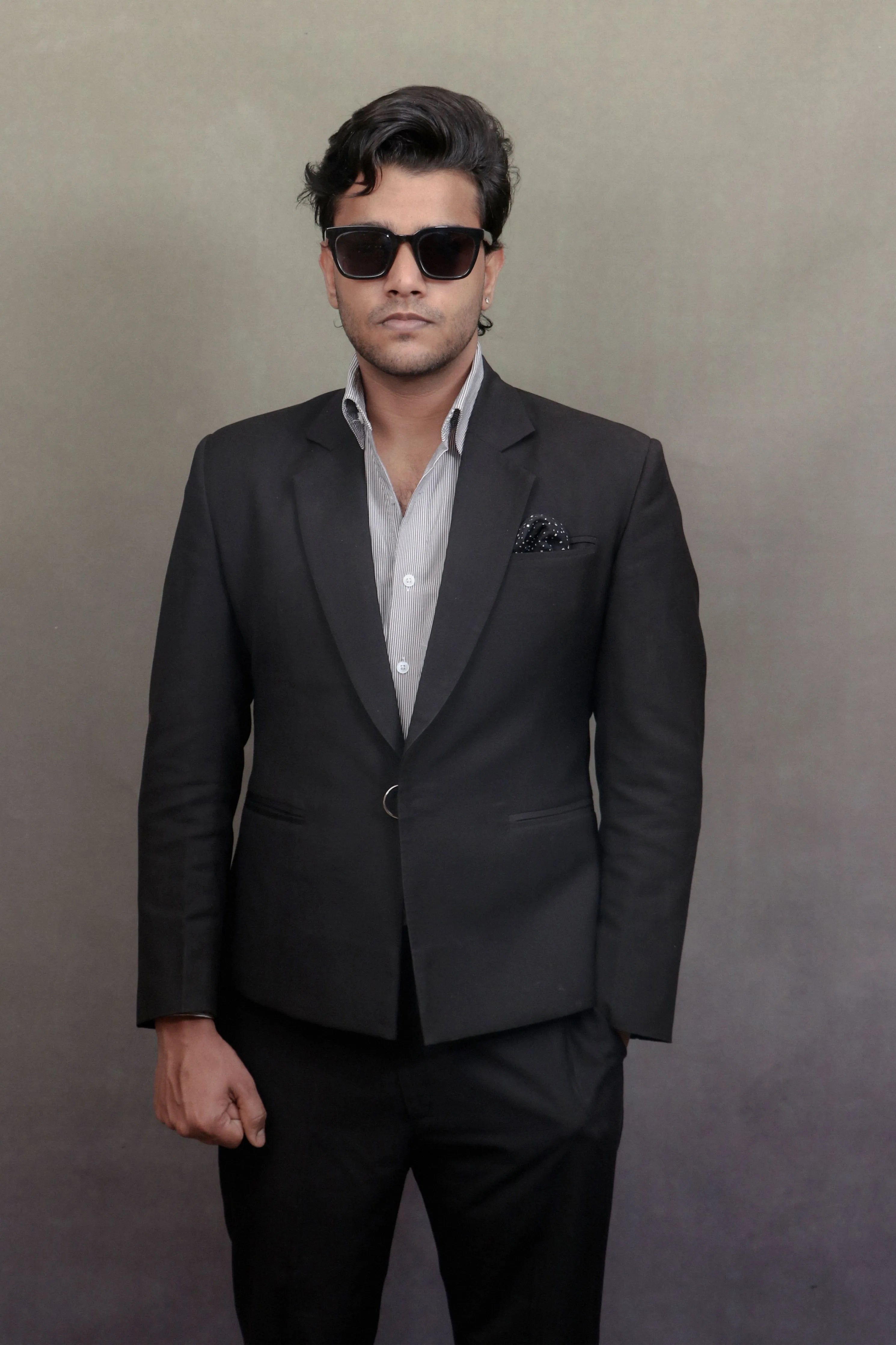 Single Breasted Grey Suit