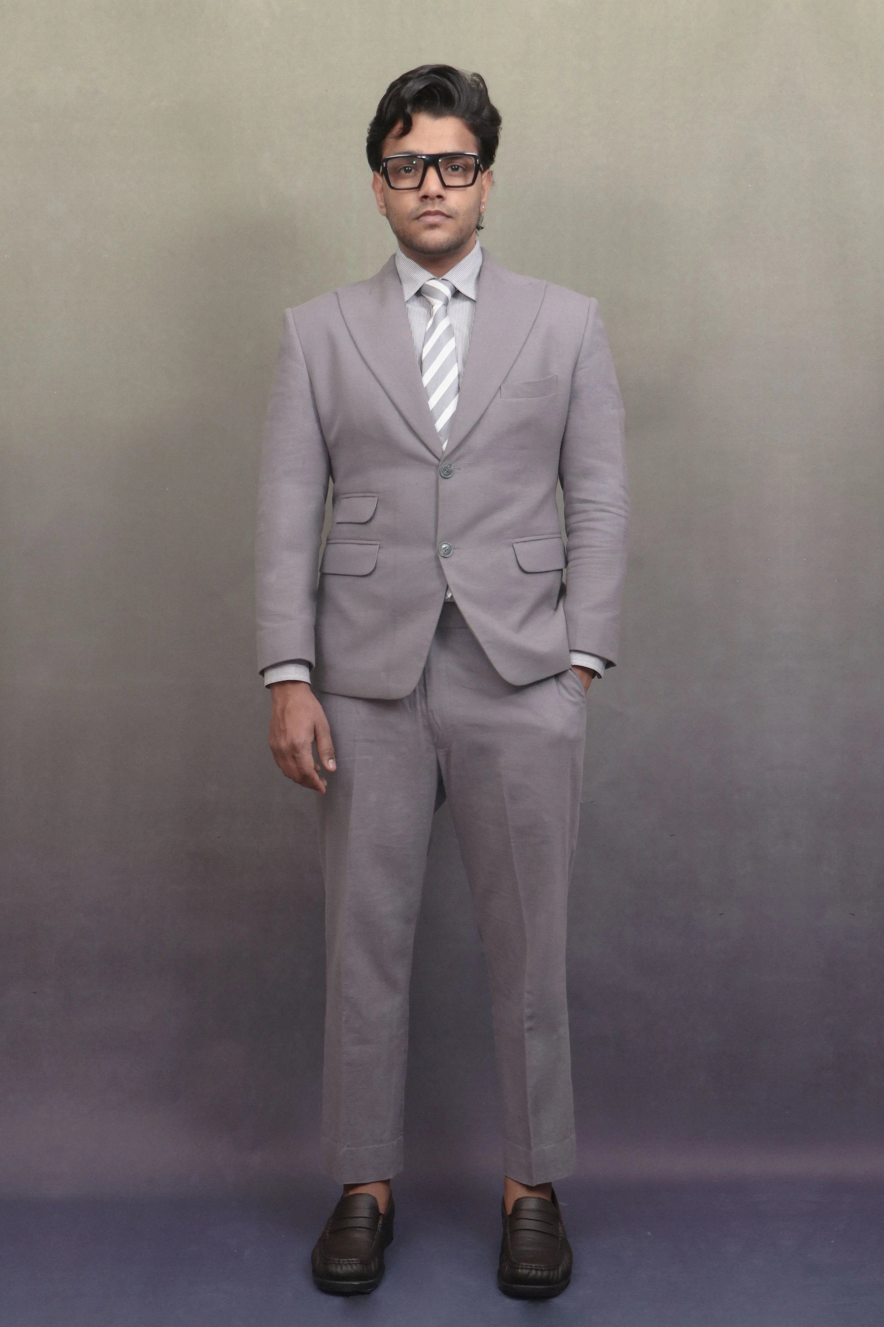 Single Breasted Grey Suit