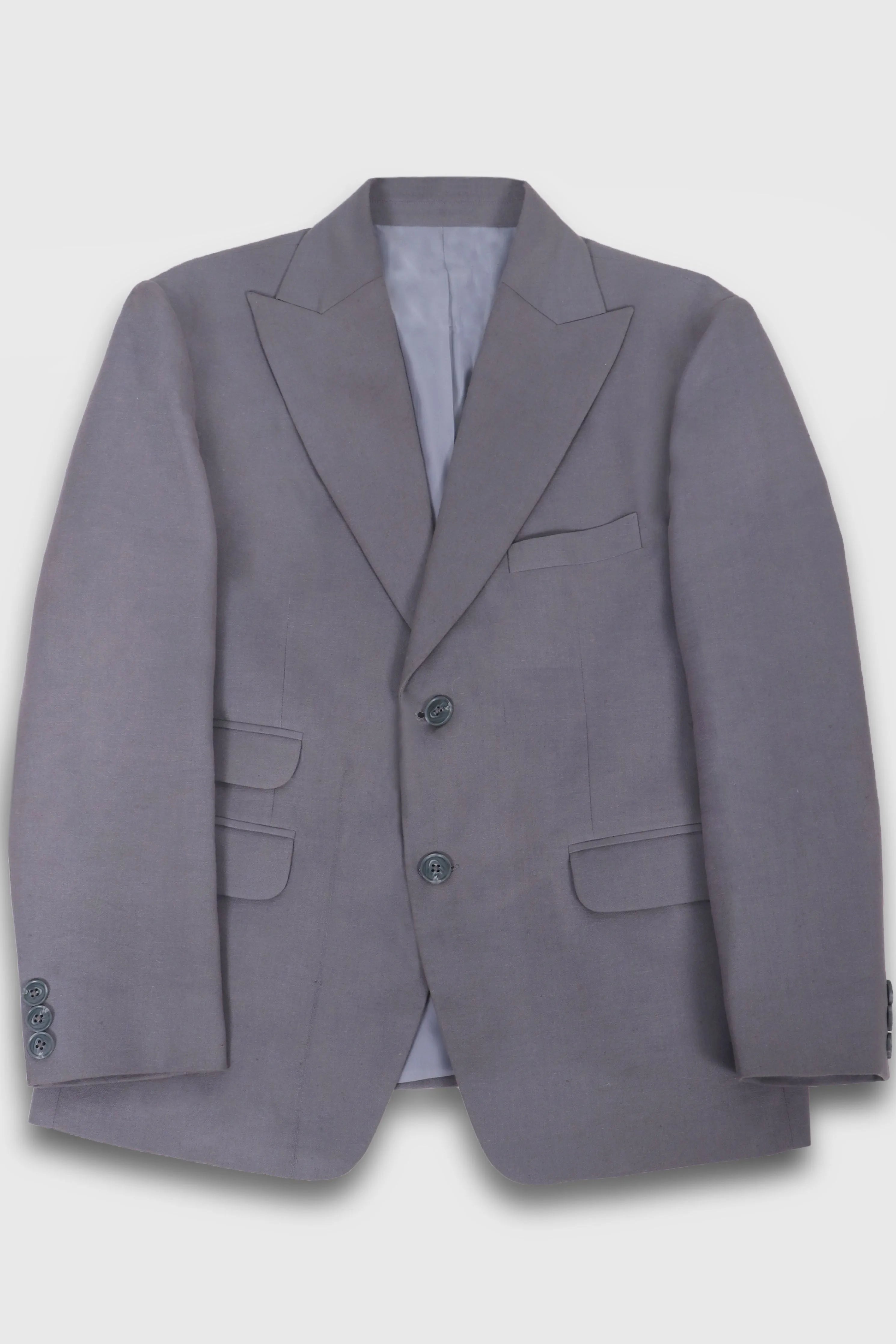 Single Breasted Grey Suit