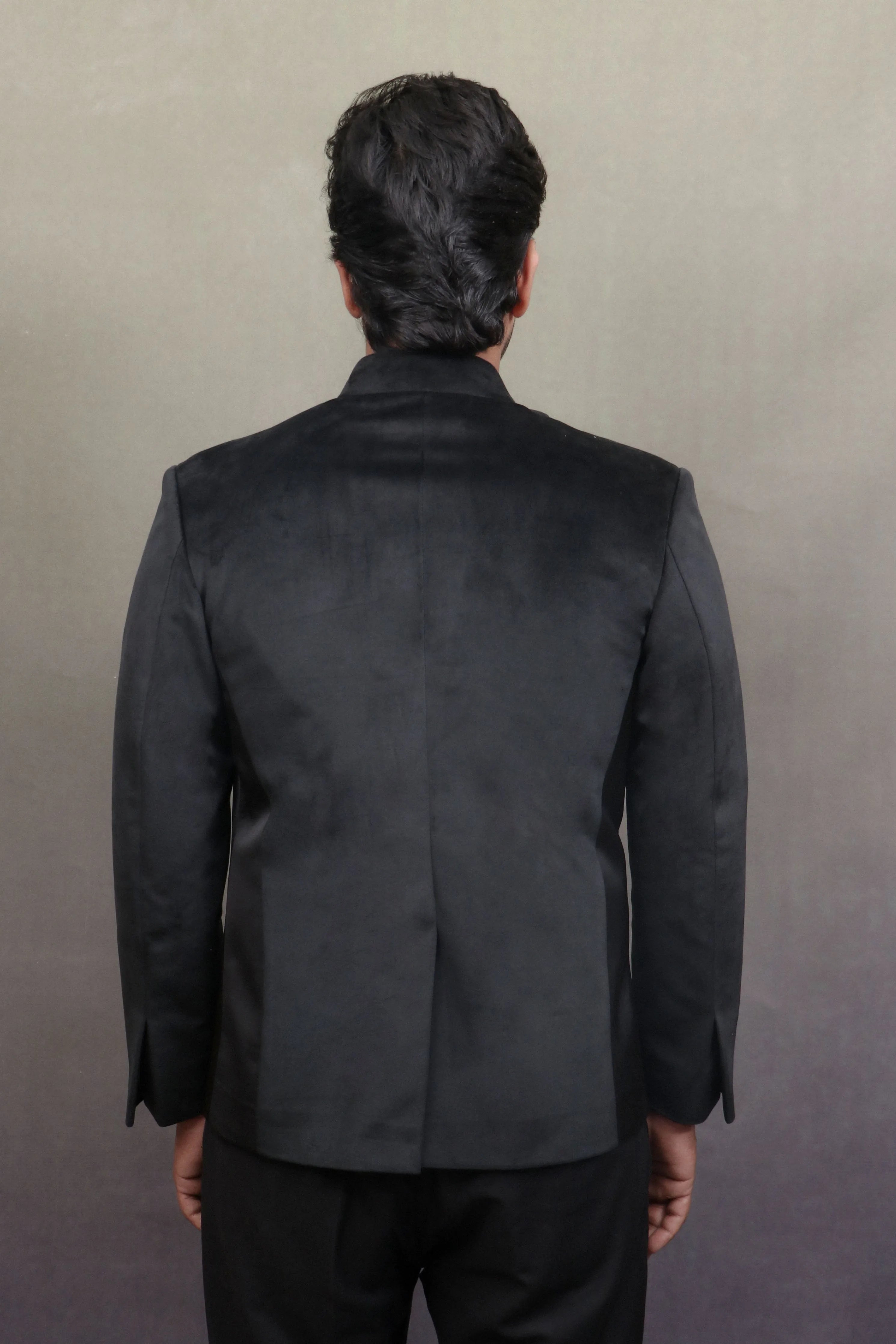 Black Tailored Fit Evening Jacket