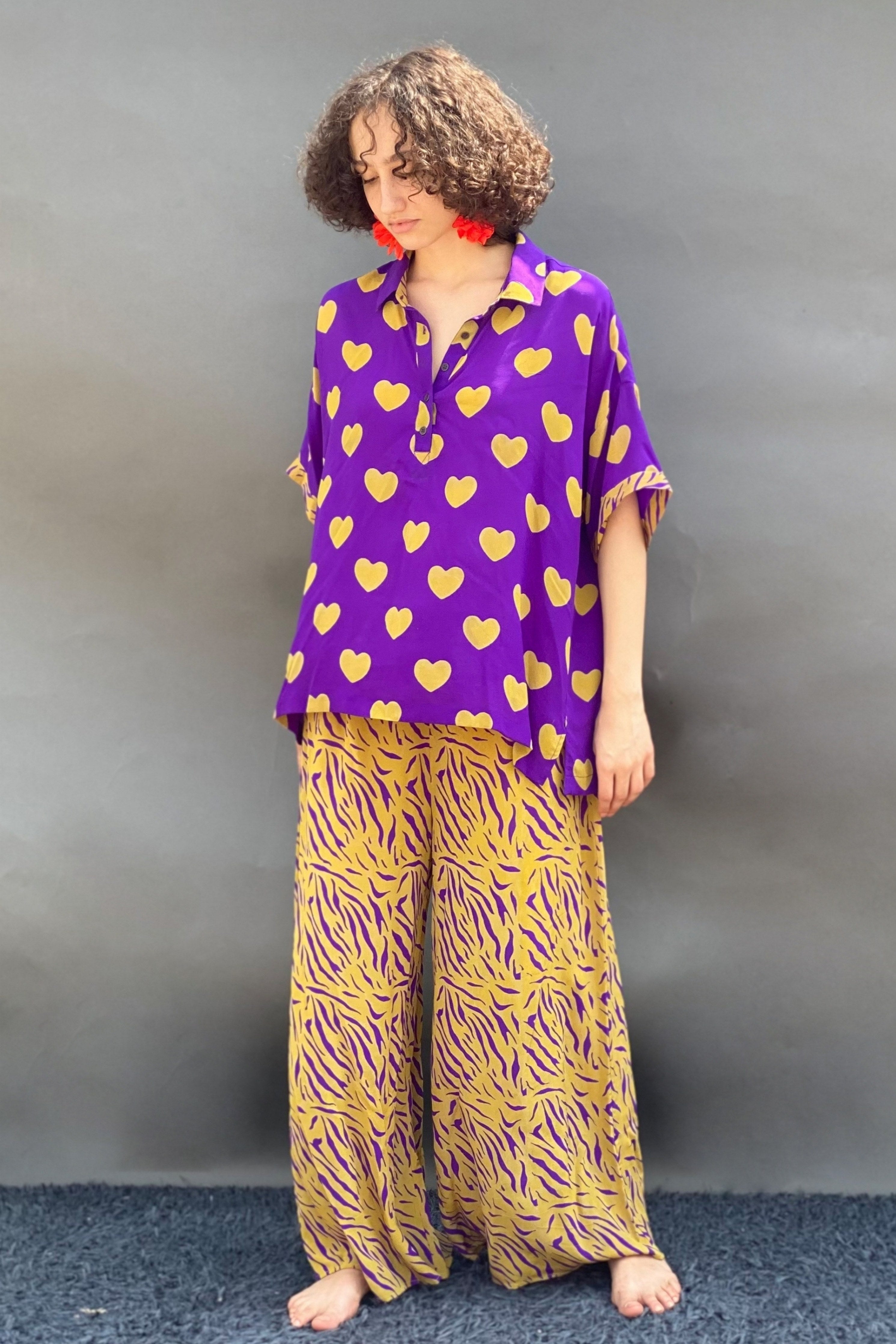 Hearts Printed Shirt
