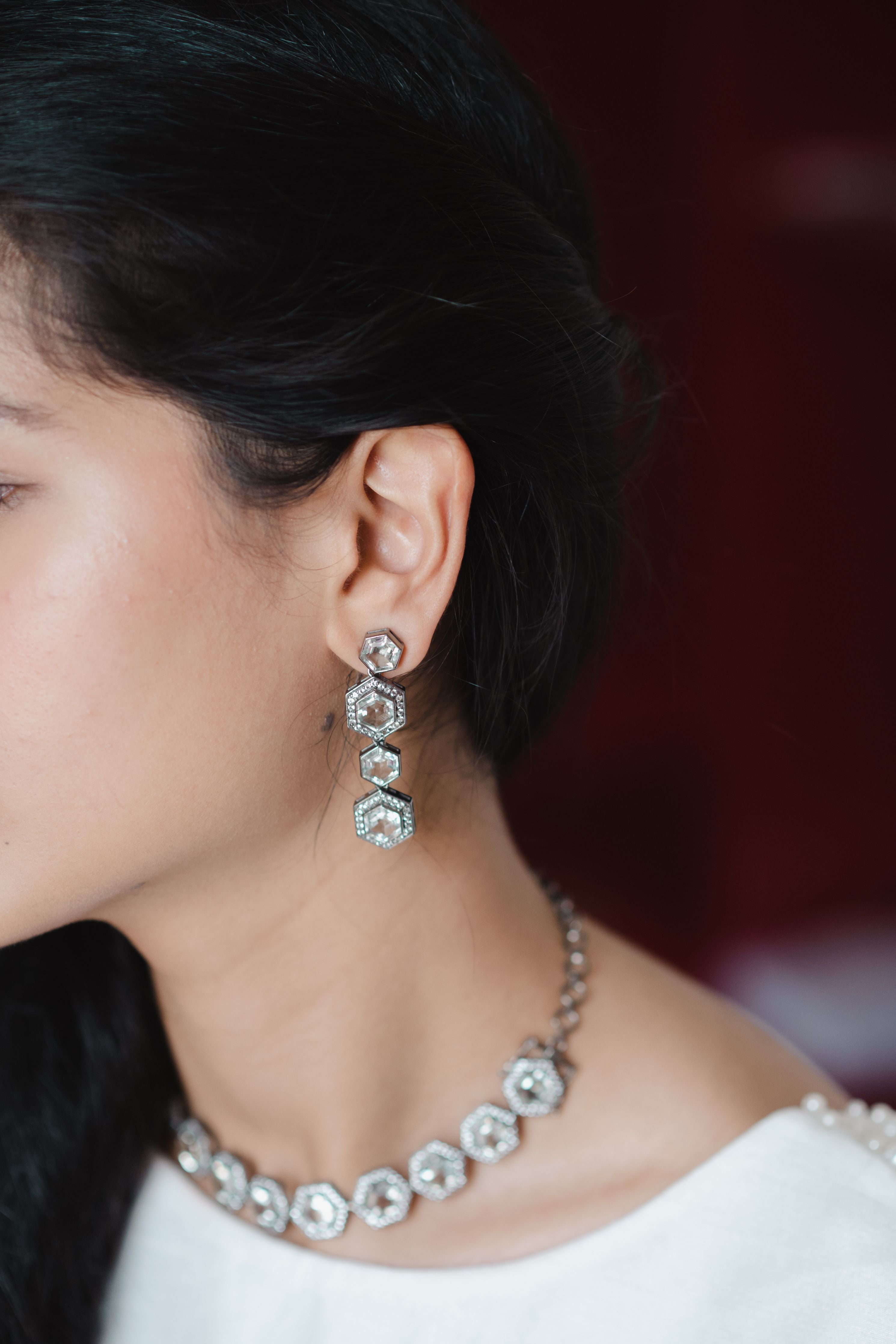 Hexagon Earrings
