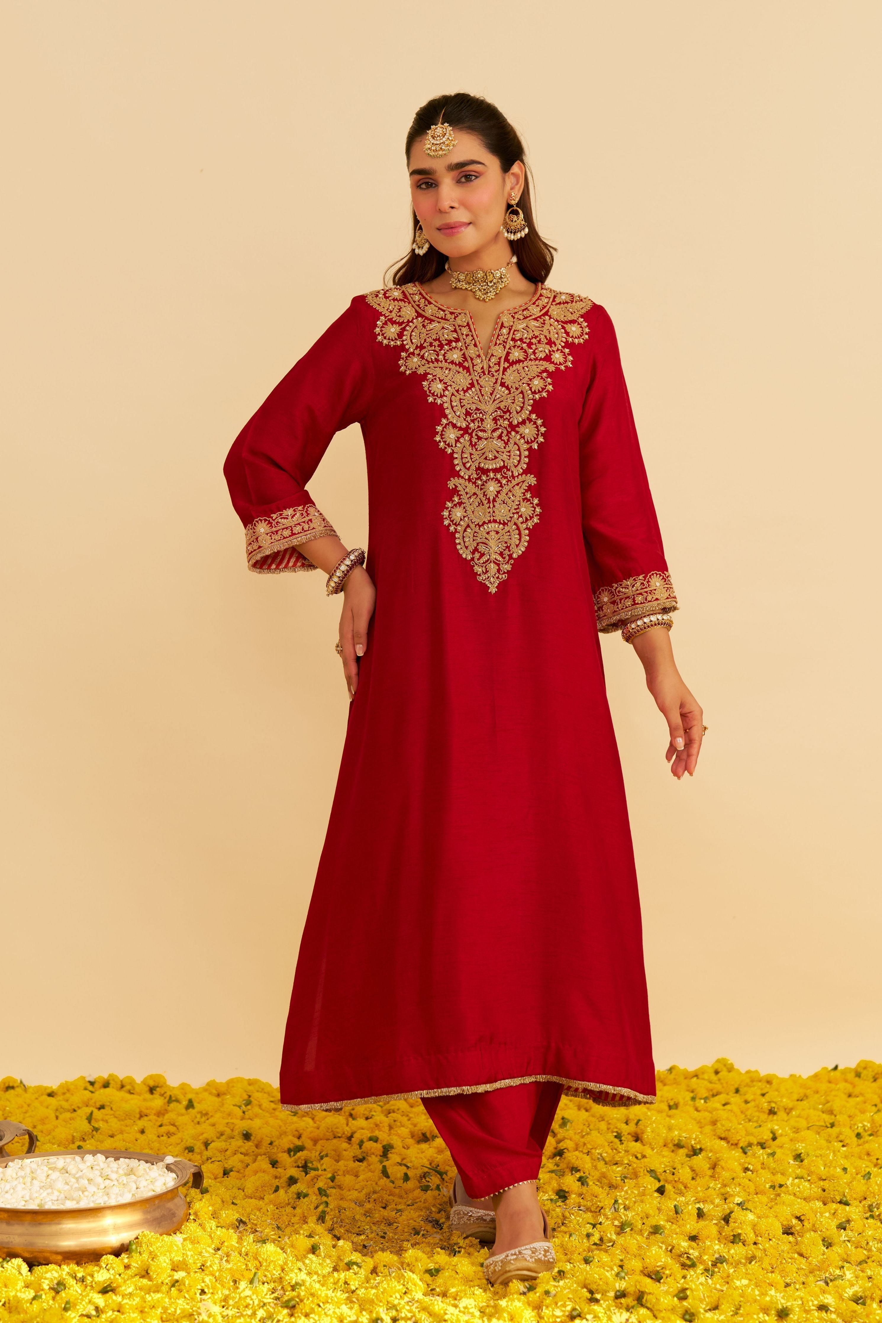 Hiba Long Kaftan With Salwar