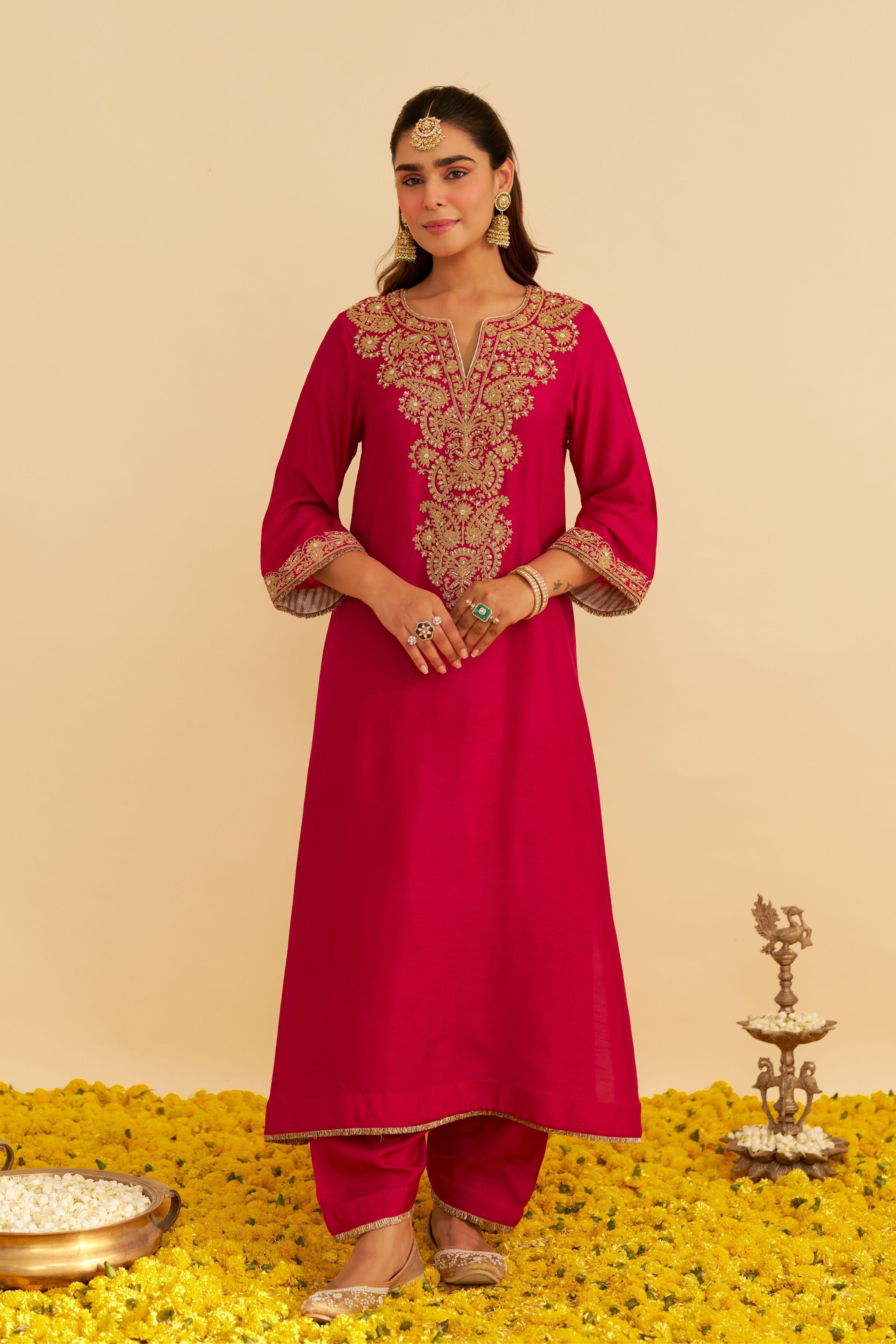 Hiba Long Kaftan With Salwar