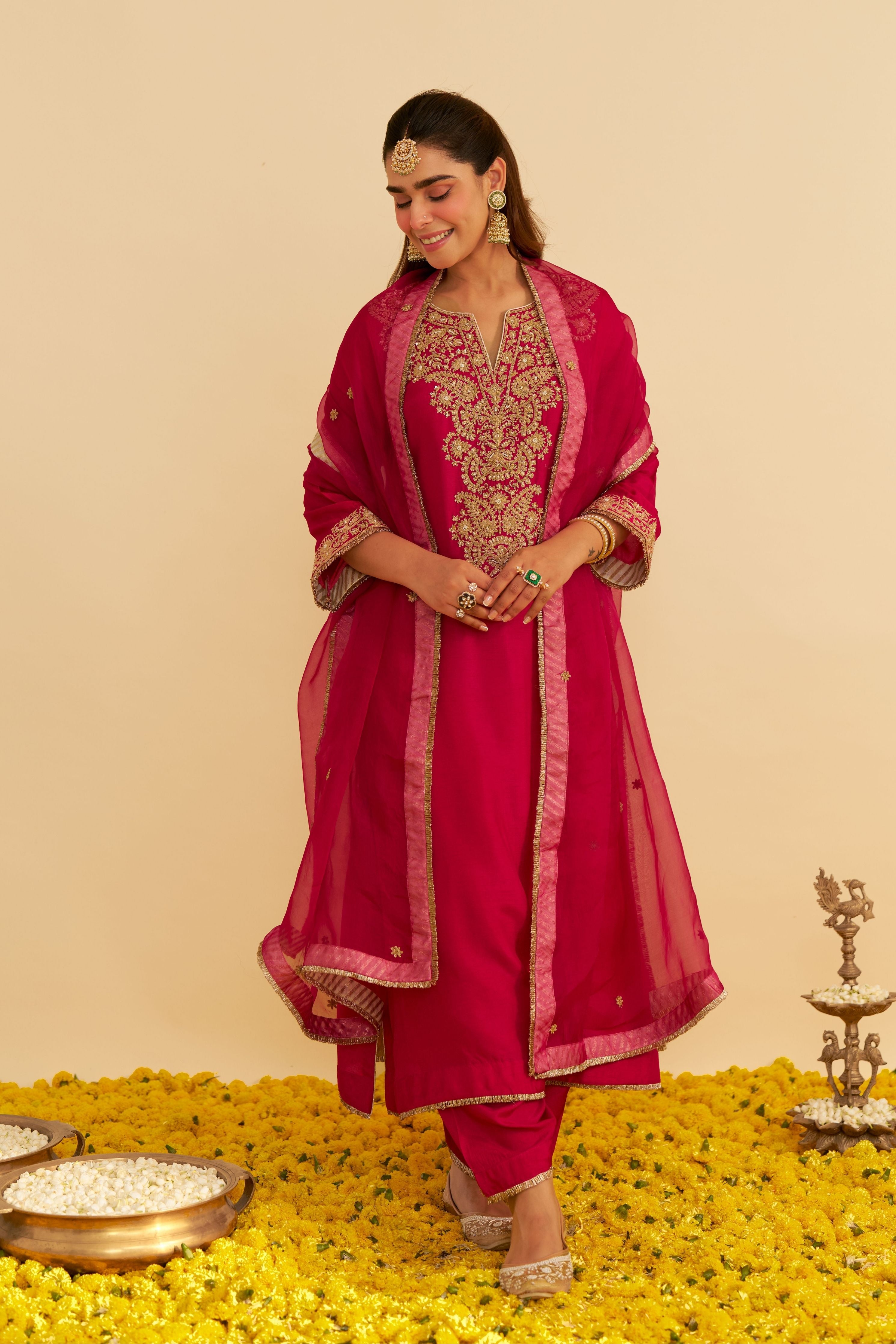 Hiba Long Kaftan With Salwar
