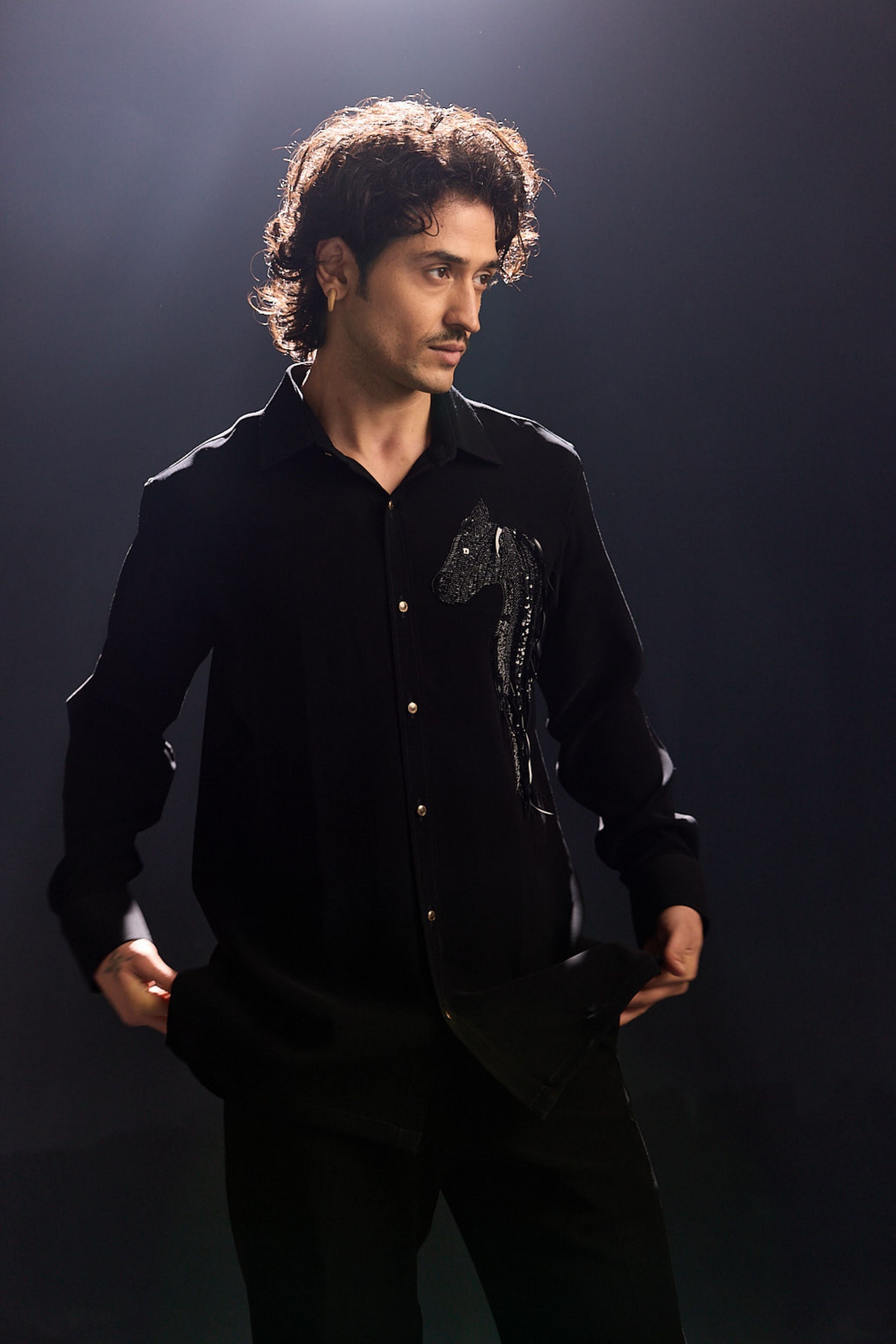 Horse Hand Embroidery Shirt