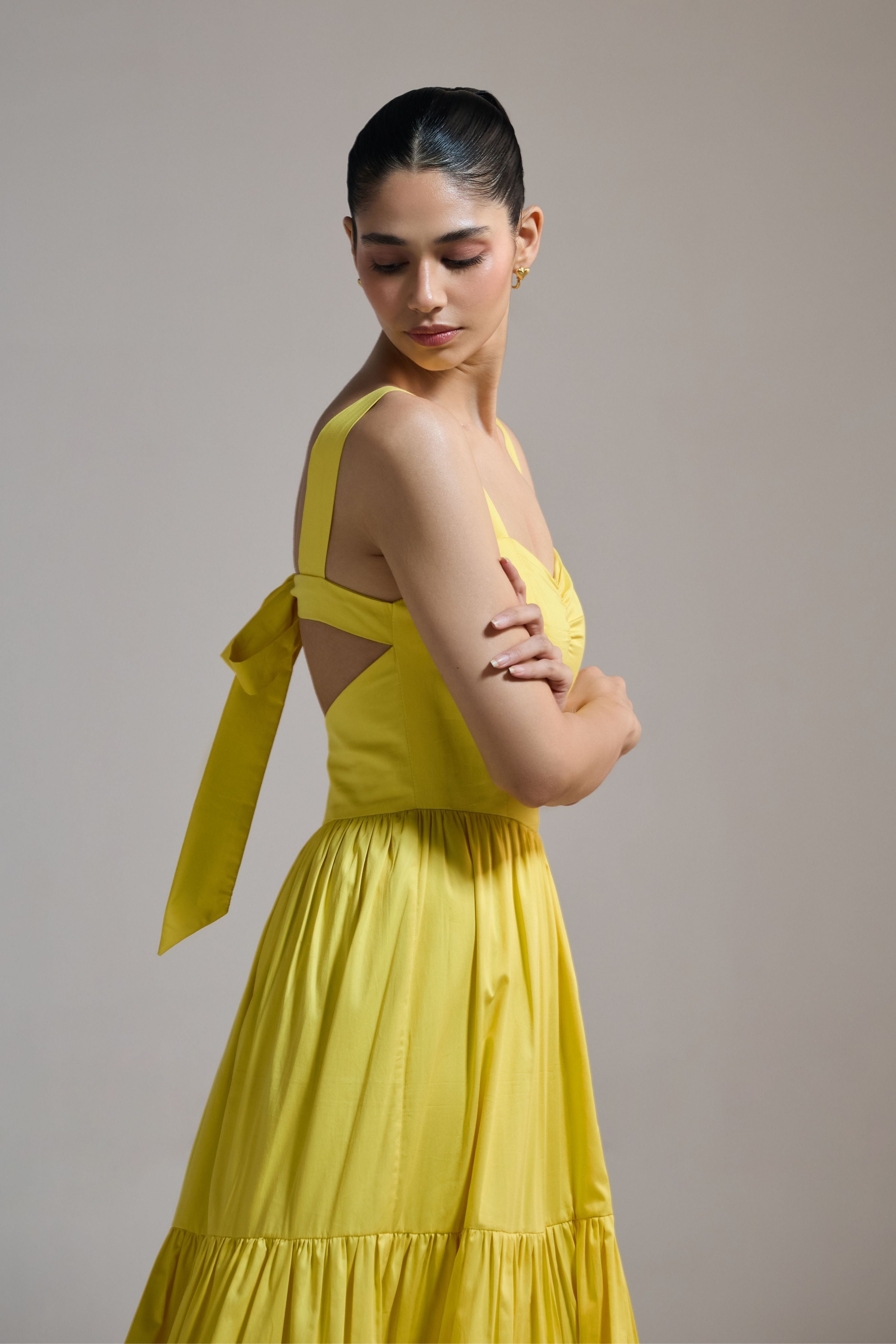 Sunbeam Tiered Midi Dress