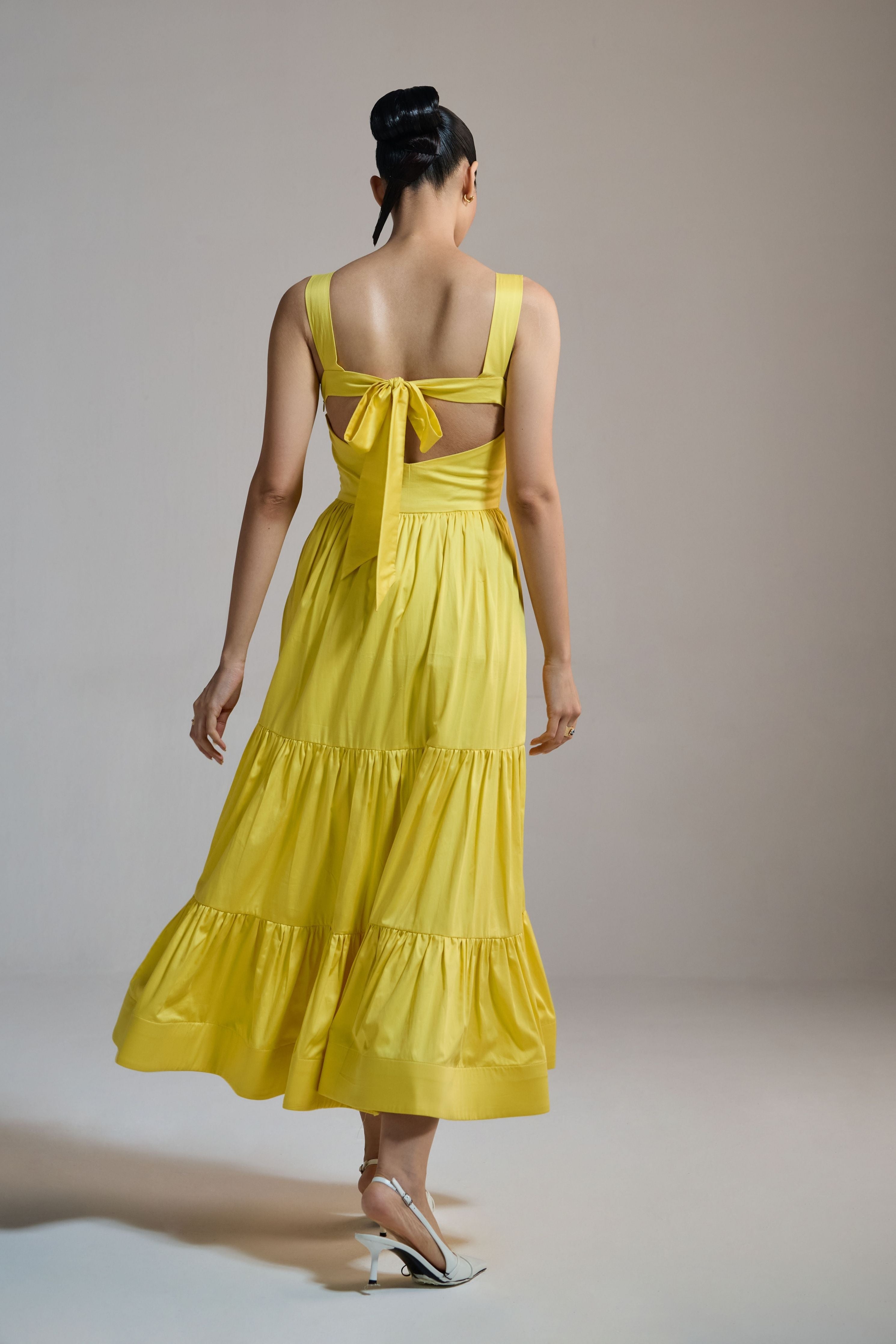 Sunbeam Tiered Midi Dress