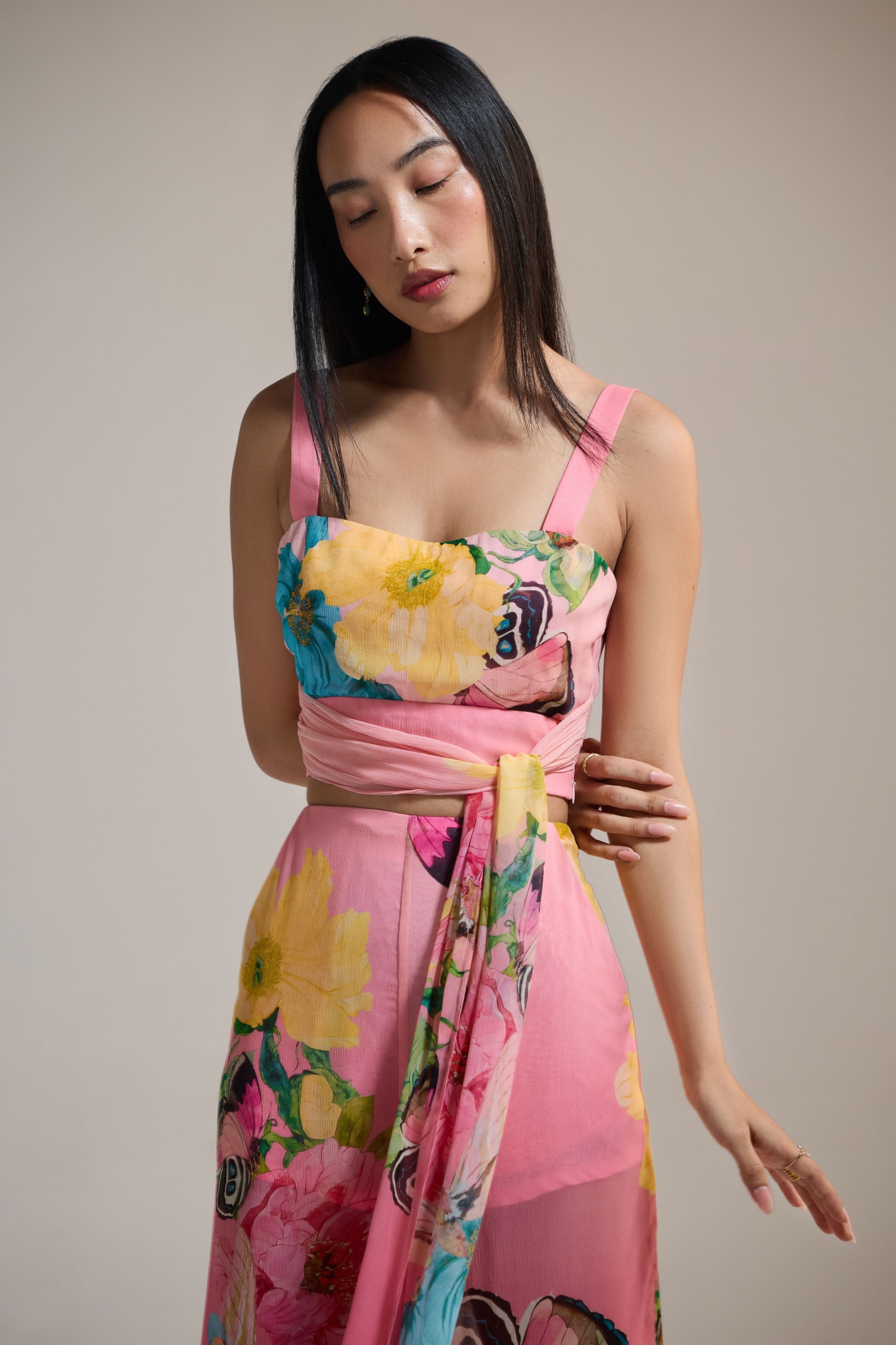 Tropical Bloom Bustier