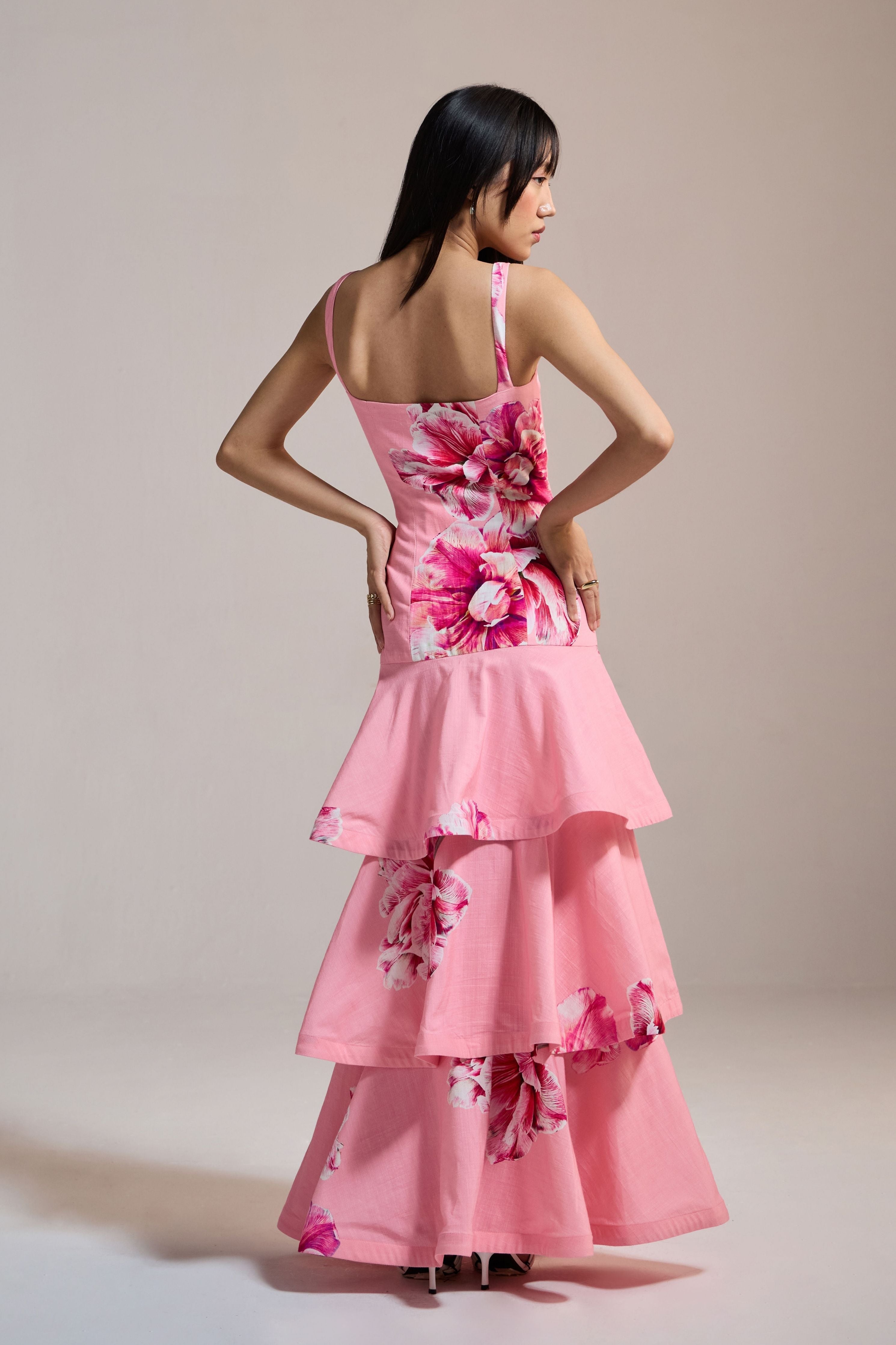 Peony Cascade Dress