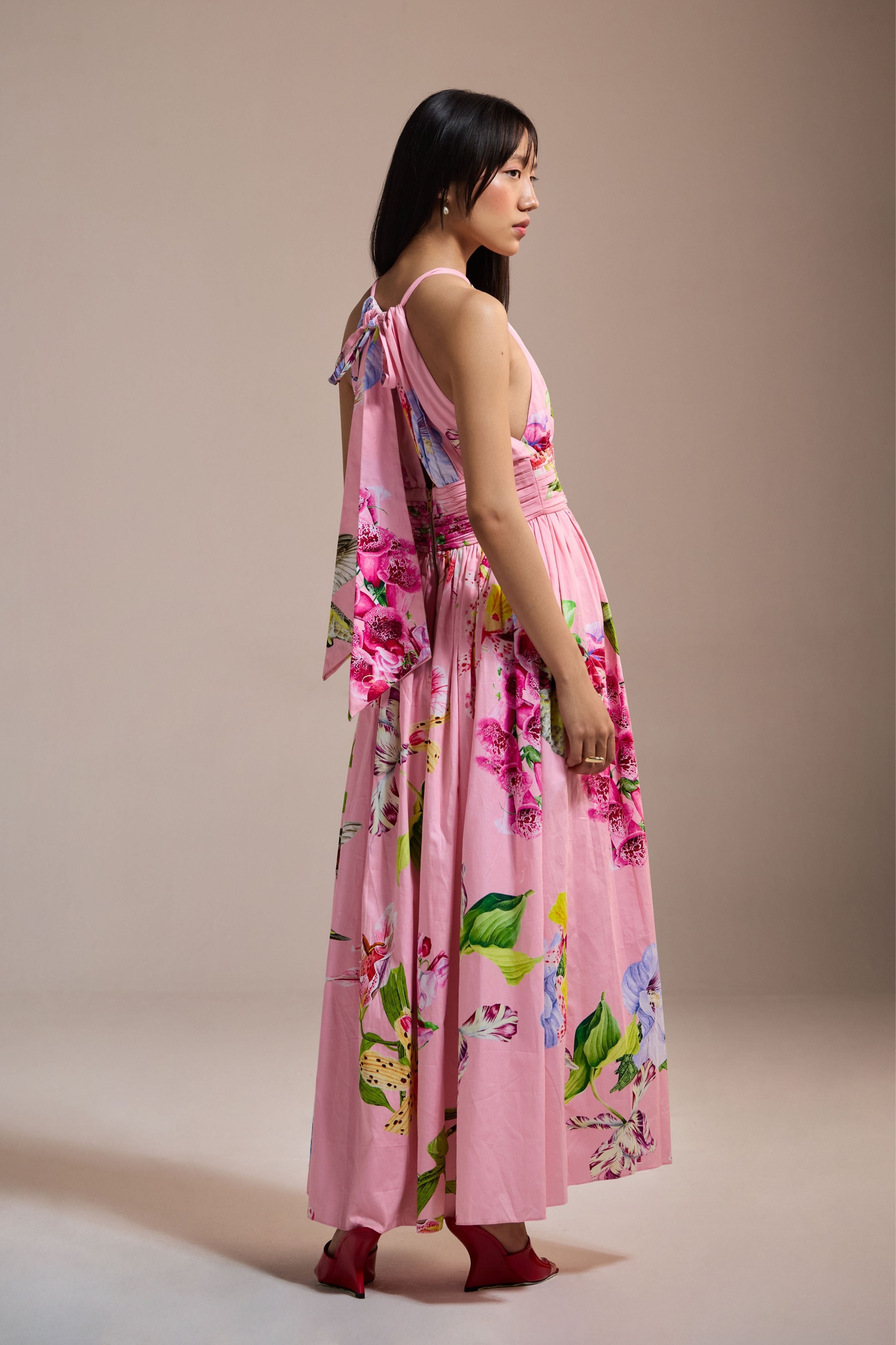 Blossom Breeze Halter Maxi Dress
