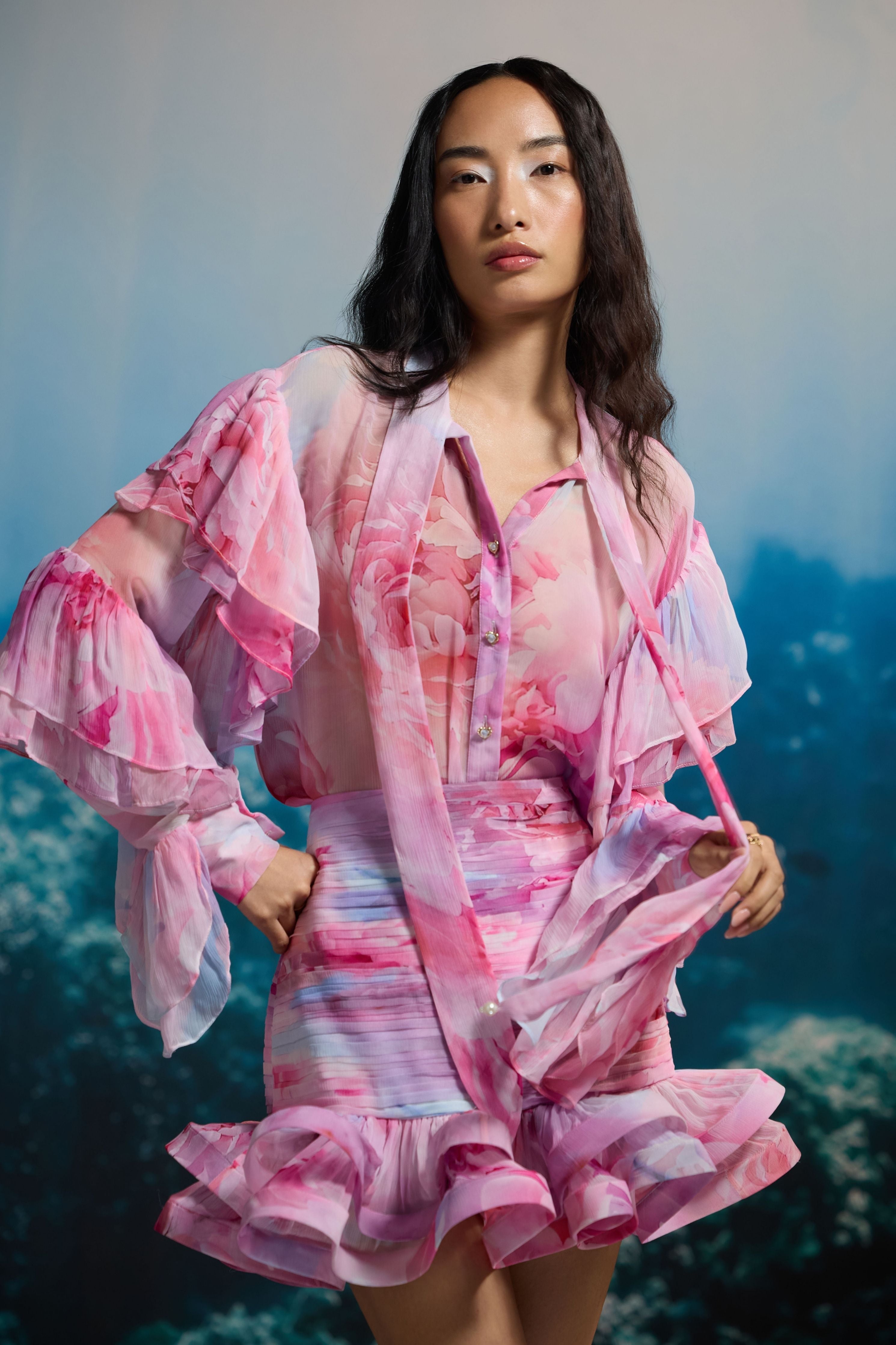 Petal Ruffle Blouse