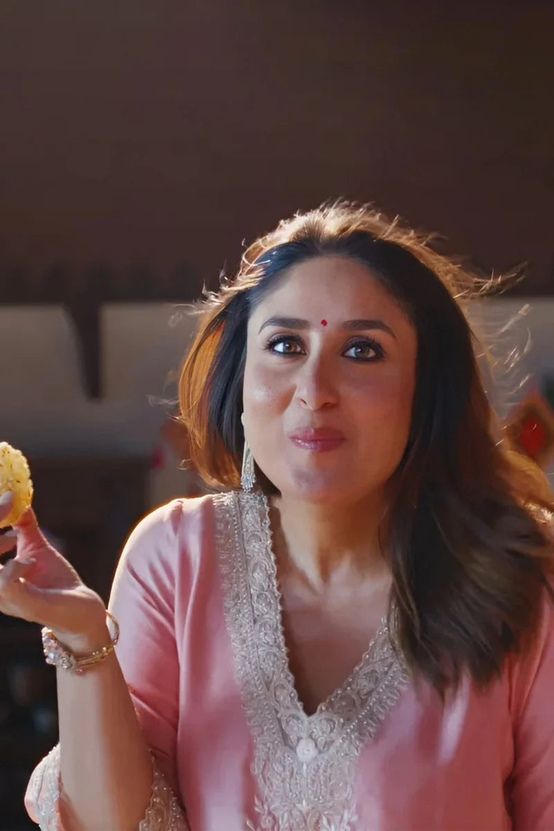Kareena Kapoor In Sanvi - Blush Pink Long Choga With Salwar