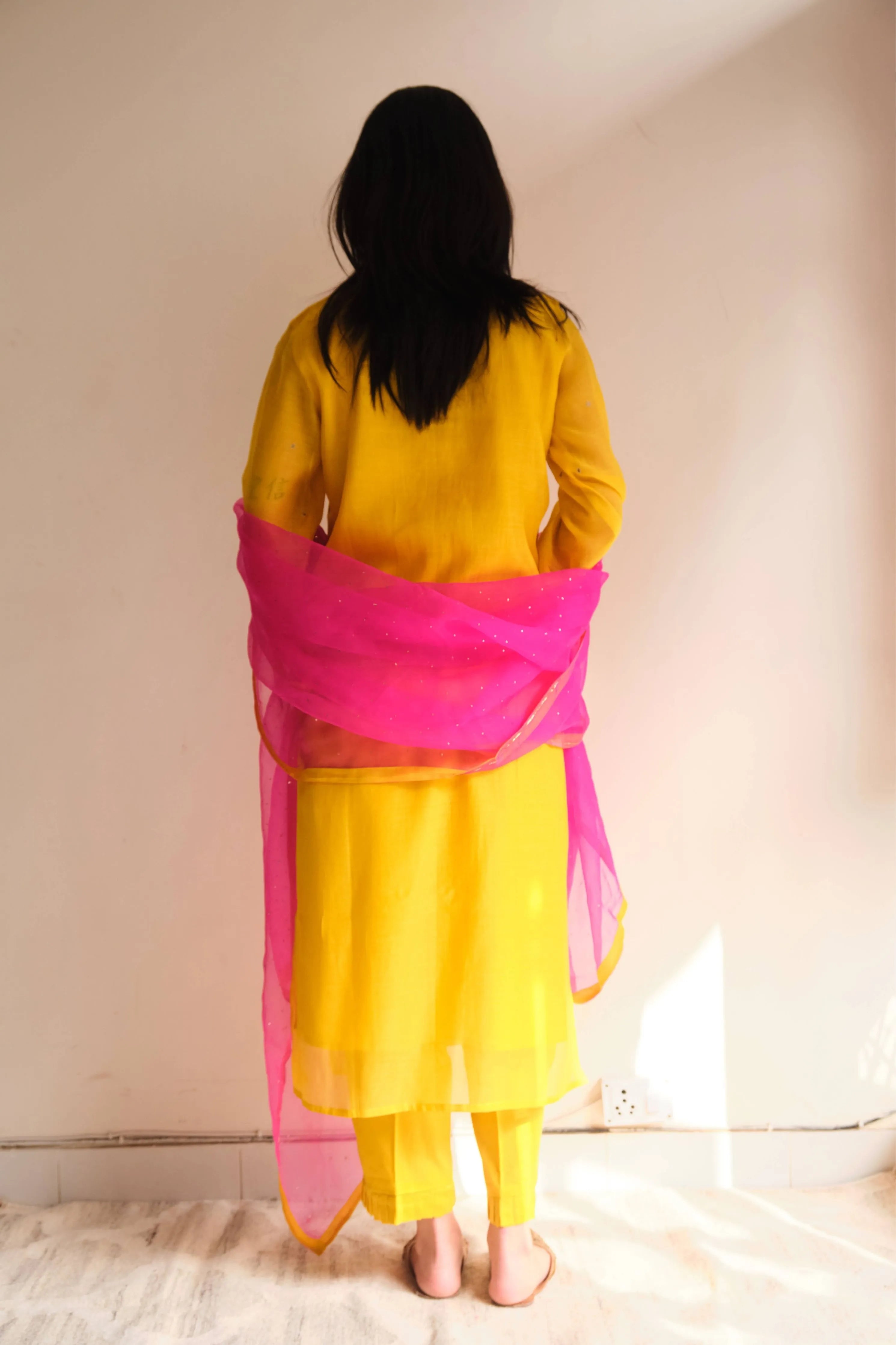 Inara Ochre Kurta Set