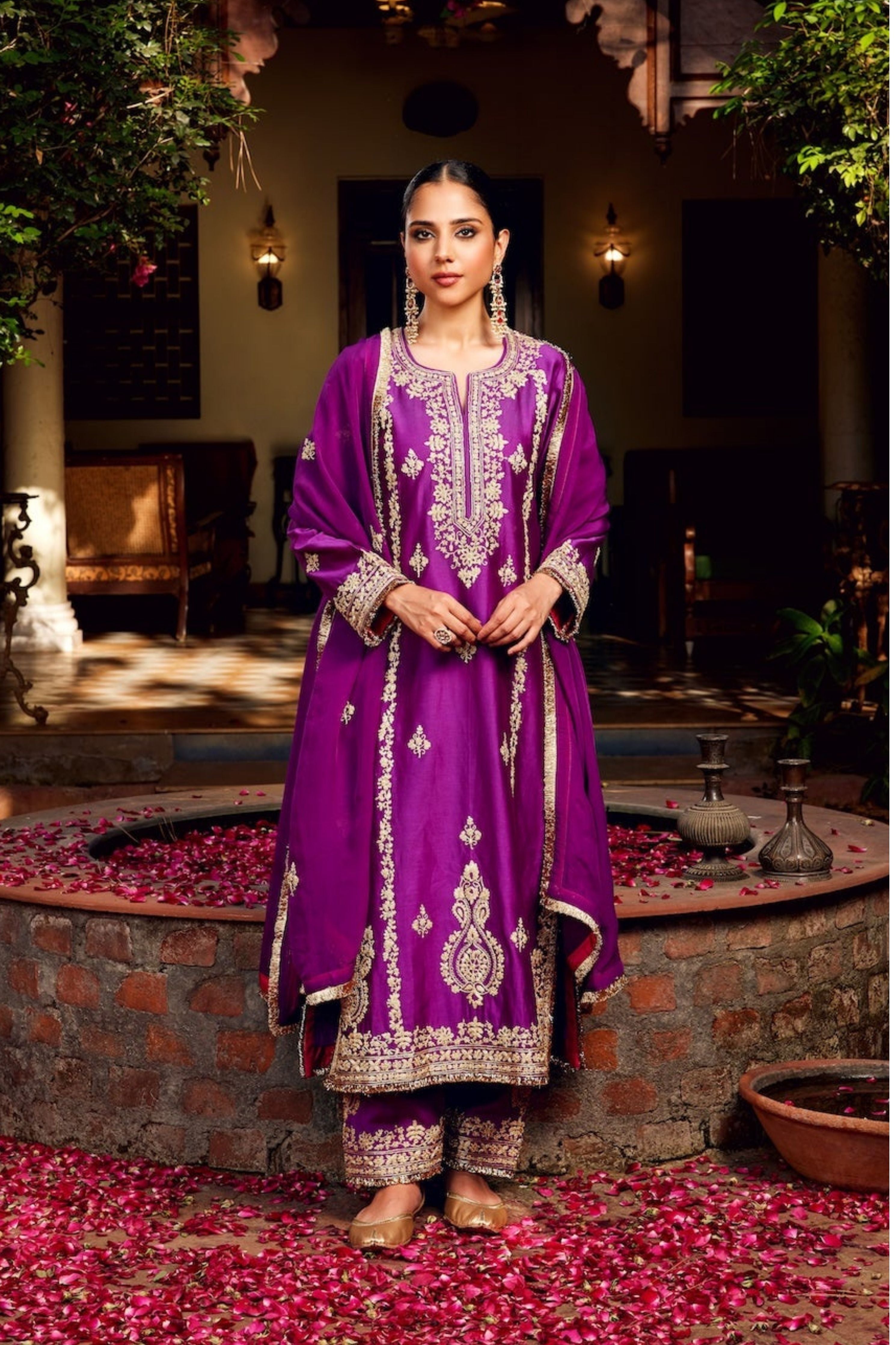 Purple Inayat Kurta Set