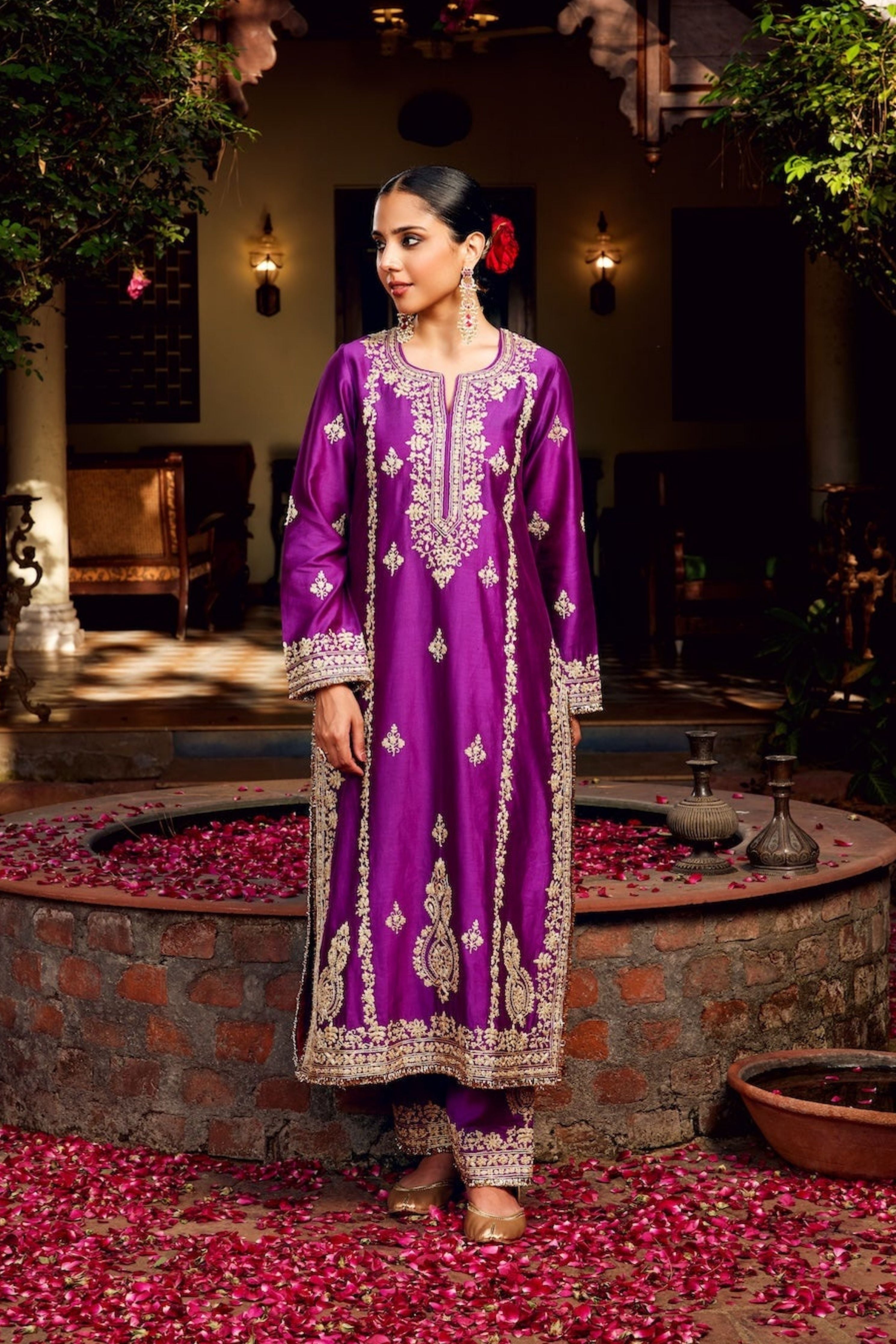 Purple Inayat Kurta Set