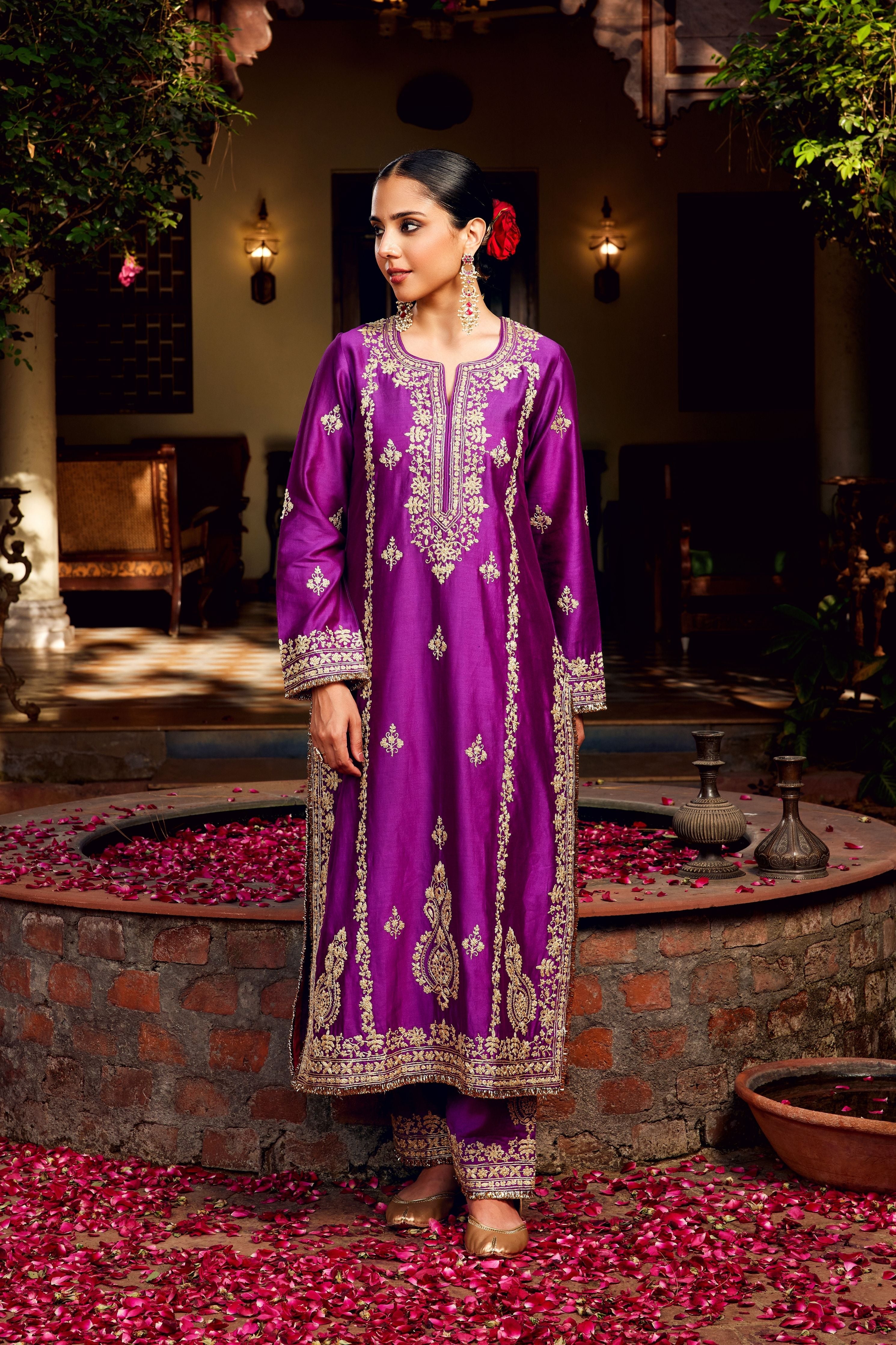 Purple Inayat Kurta Set