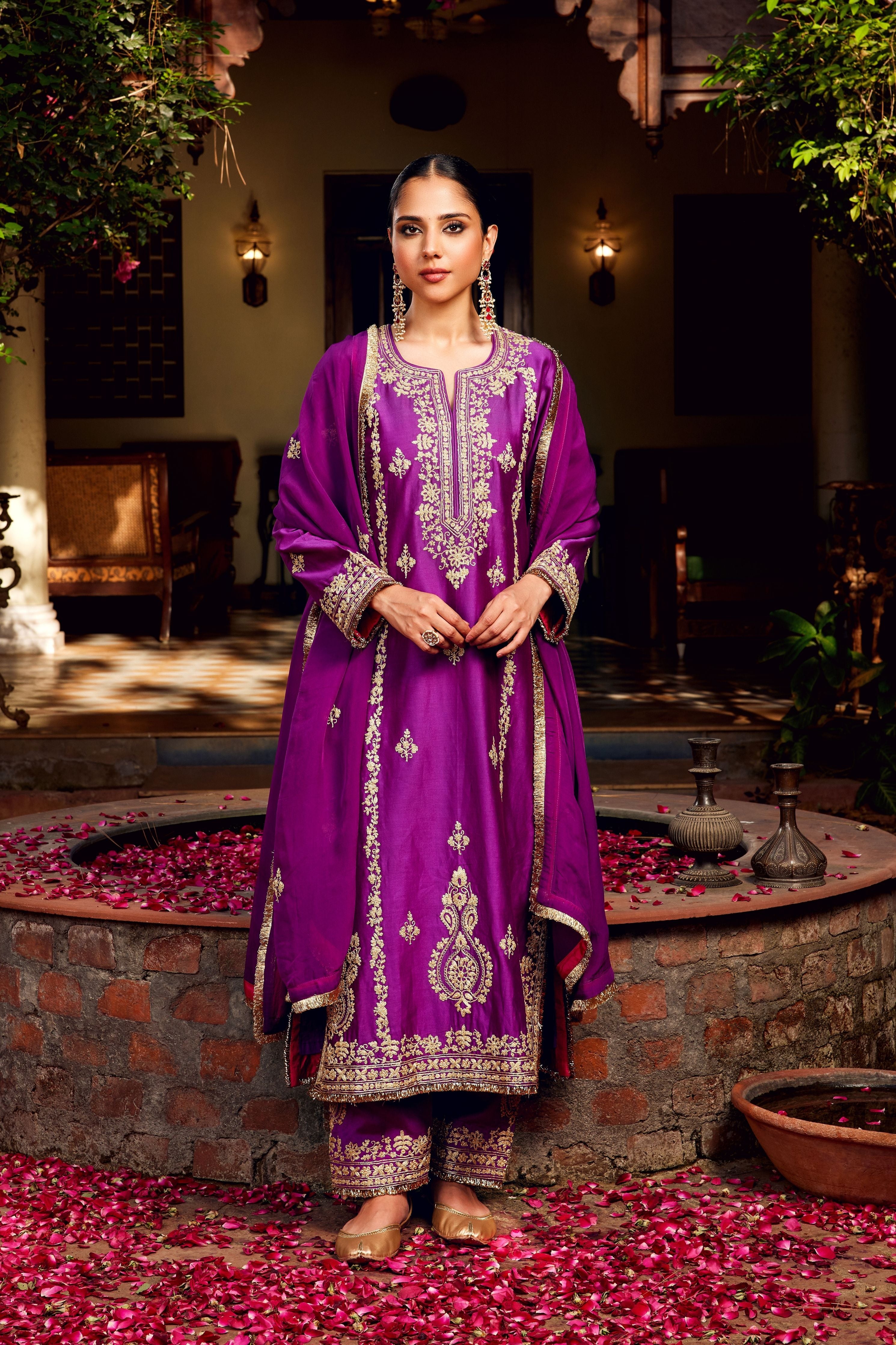 Purple Inayat Kurta Set