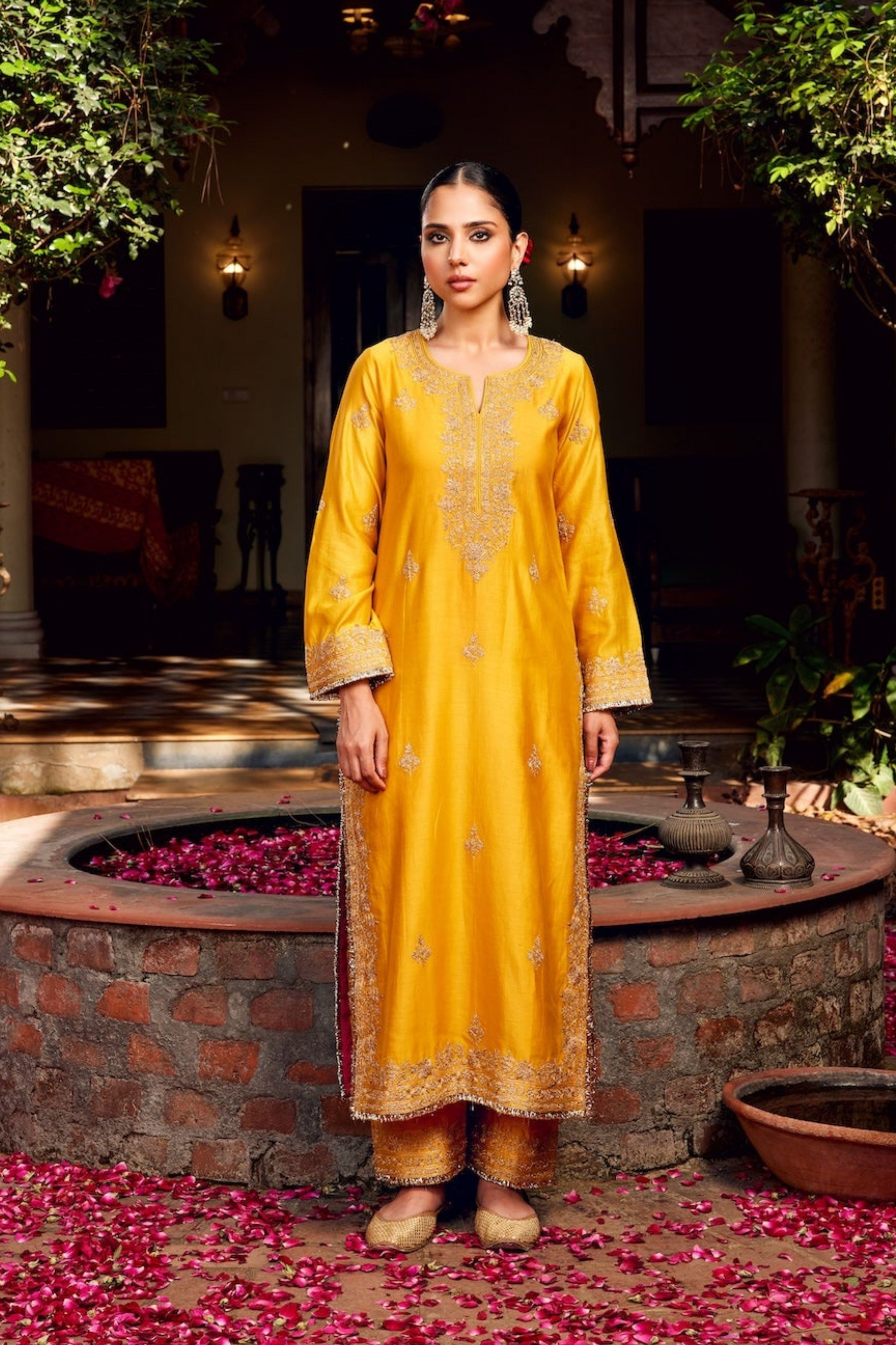 Yellow Inayat Kurta