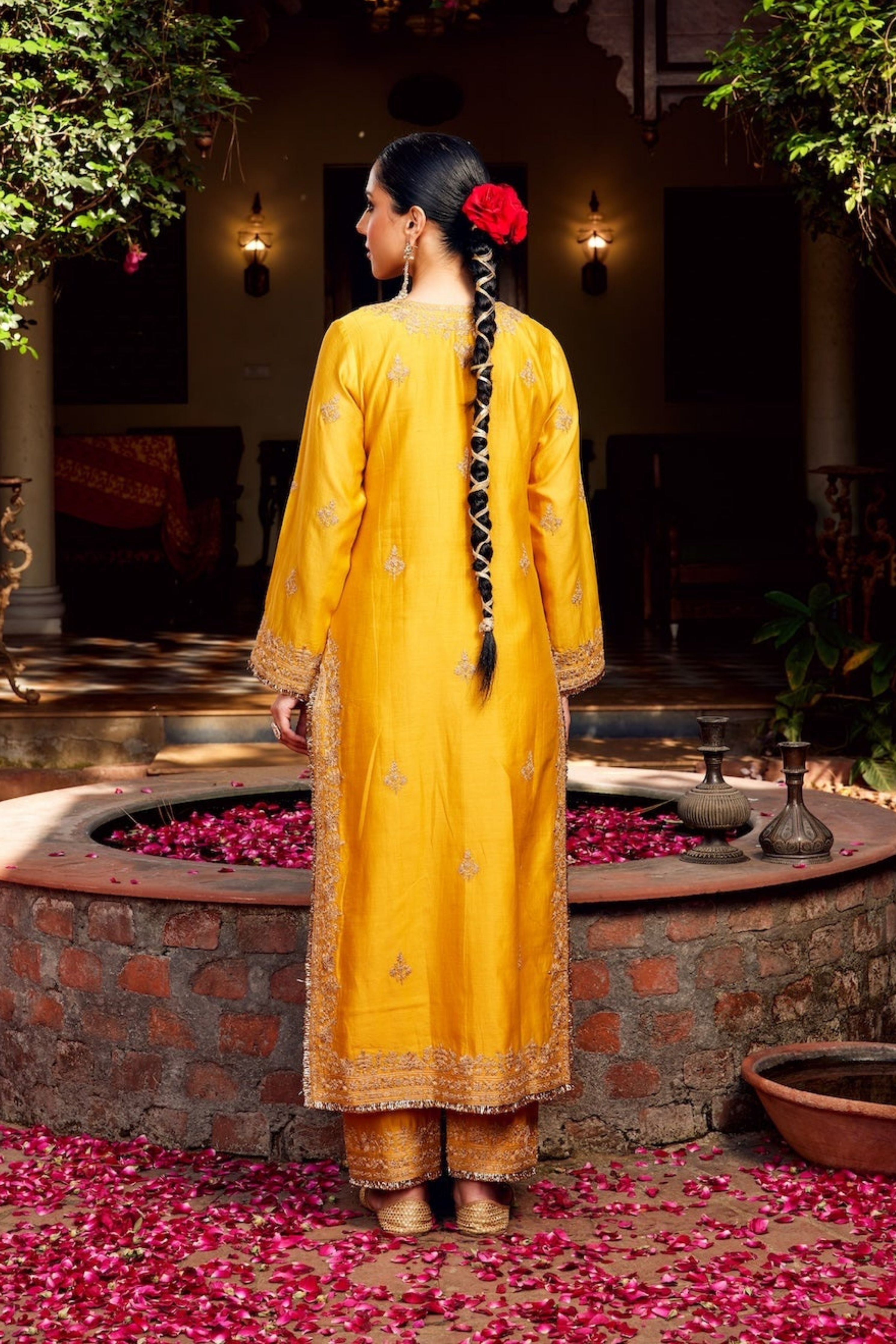 Yellow Inayat Kurta
