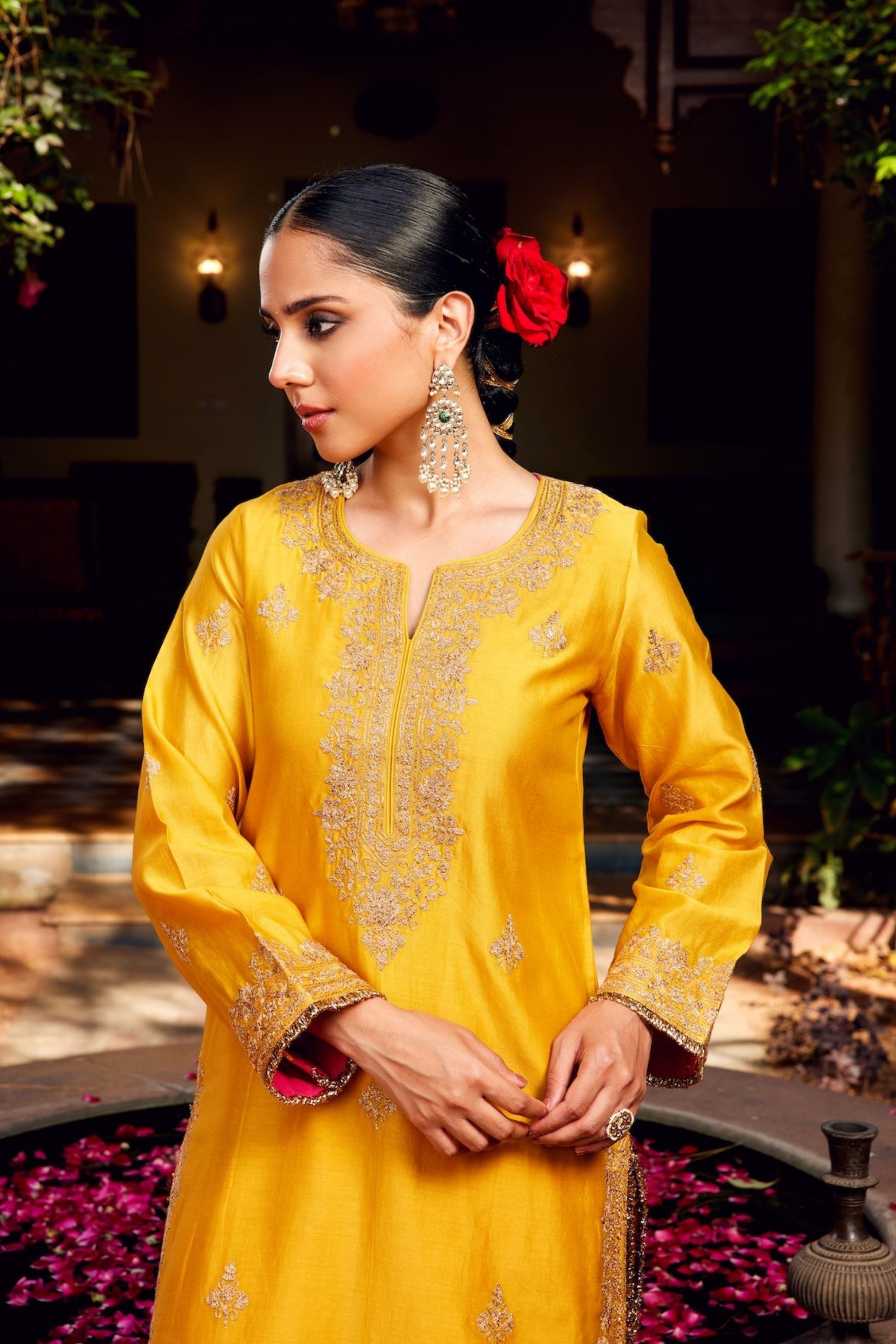 Yellow Inayat Kurta