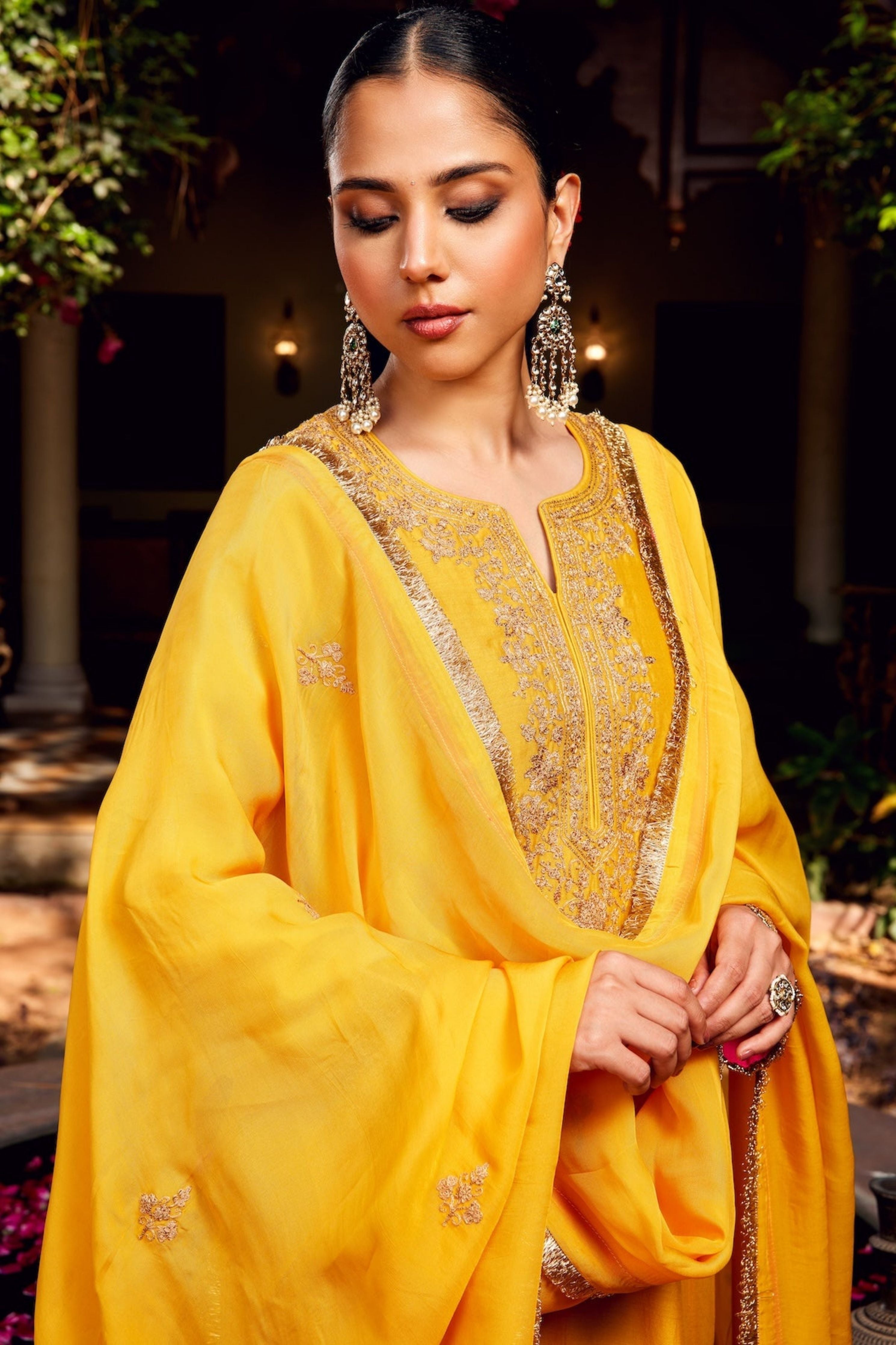 Yellow Inayat Kurta