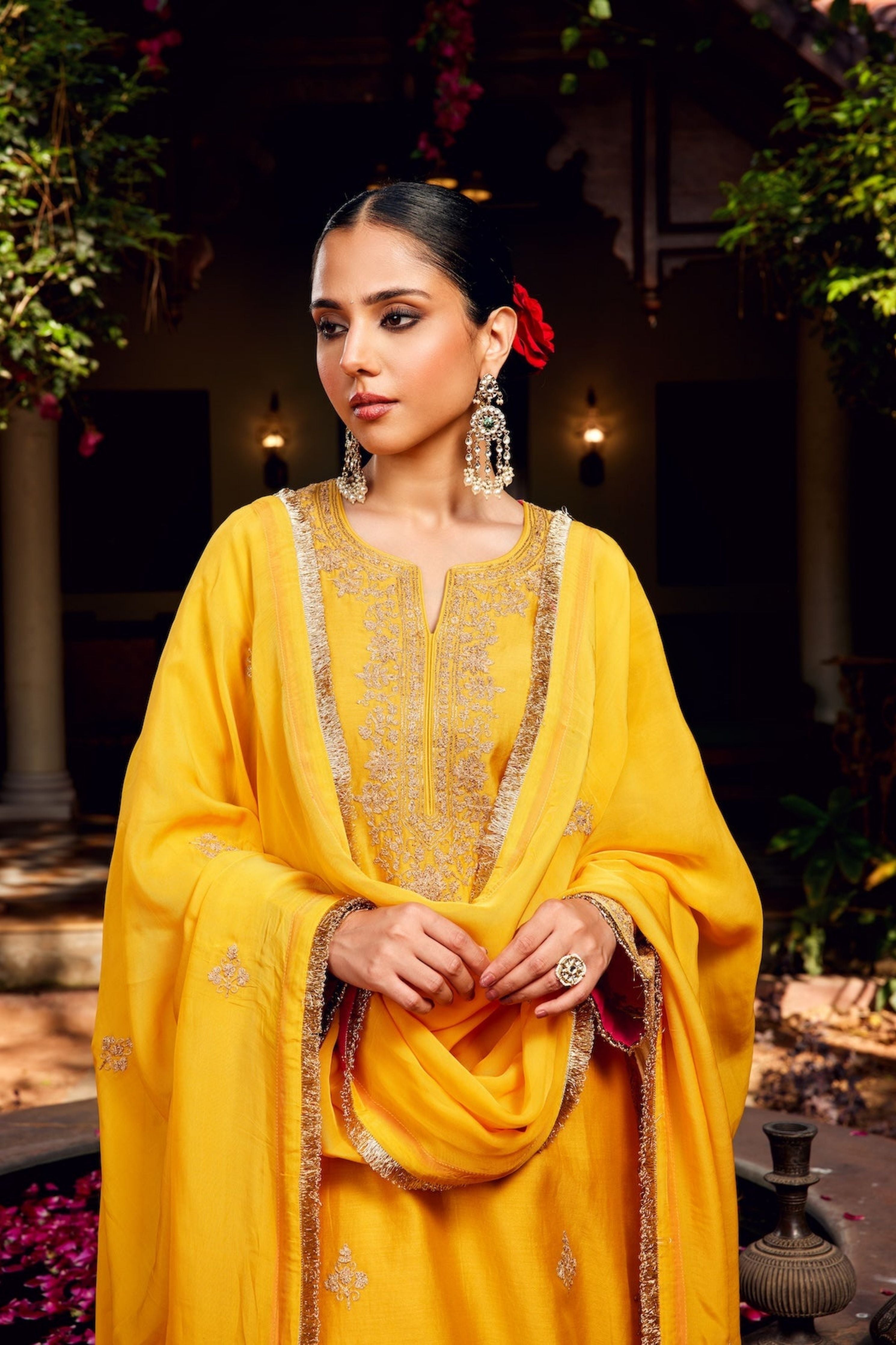 Yellow Inayat Kurta
